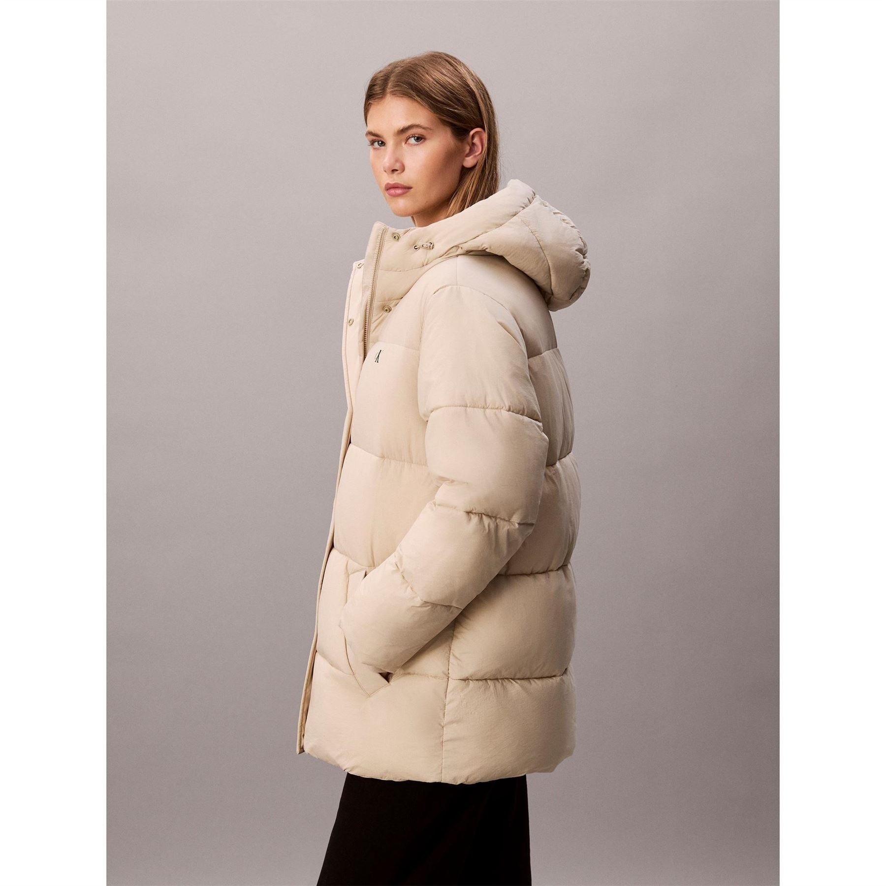 Calvin Klein Jeans Belted Medium Puffer Jacket