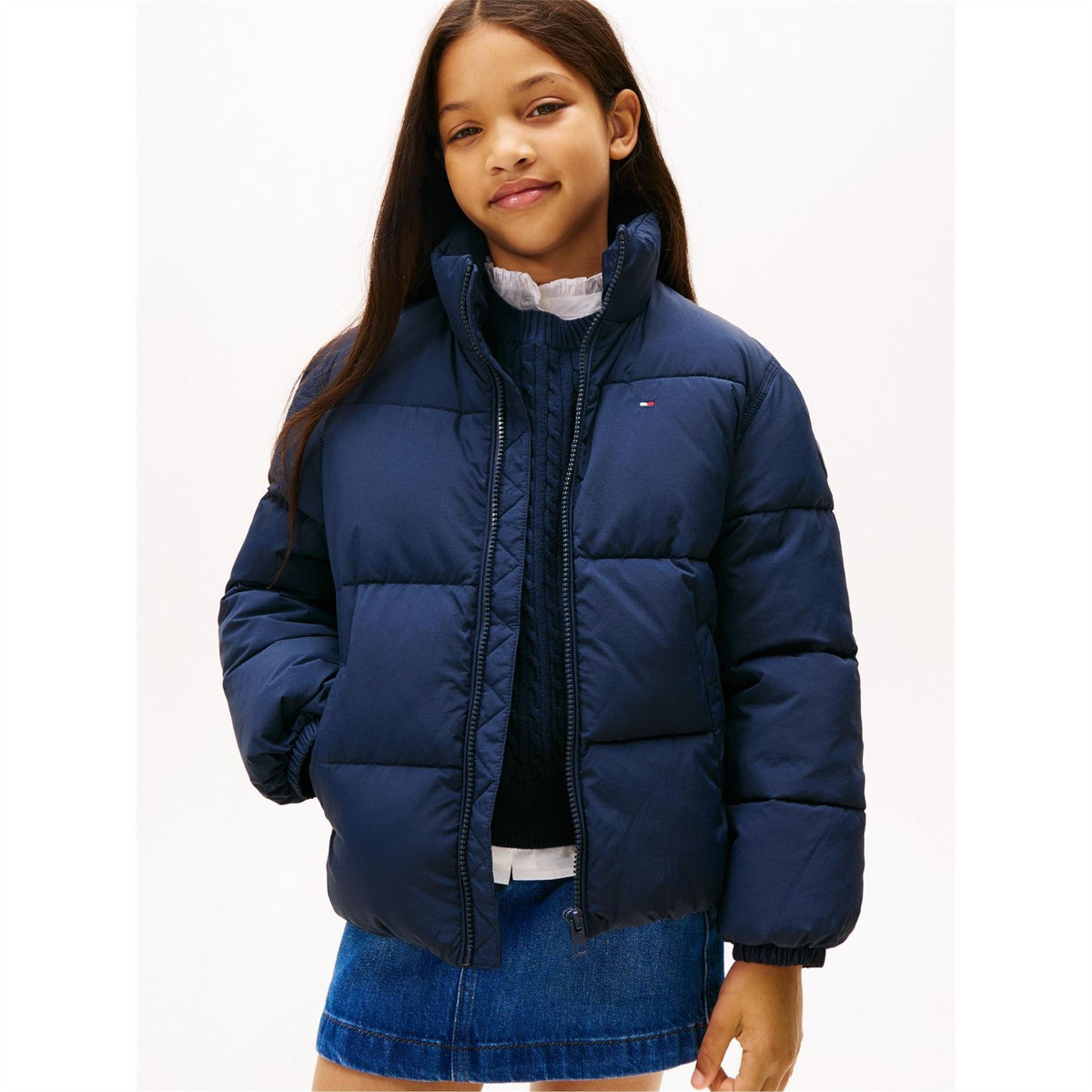 Tommy Hilfiger Kids Flag Shorts Puffer Jacket