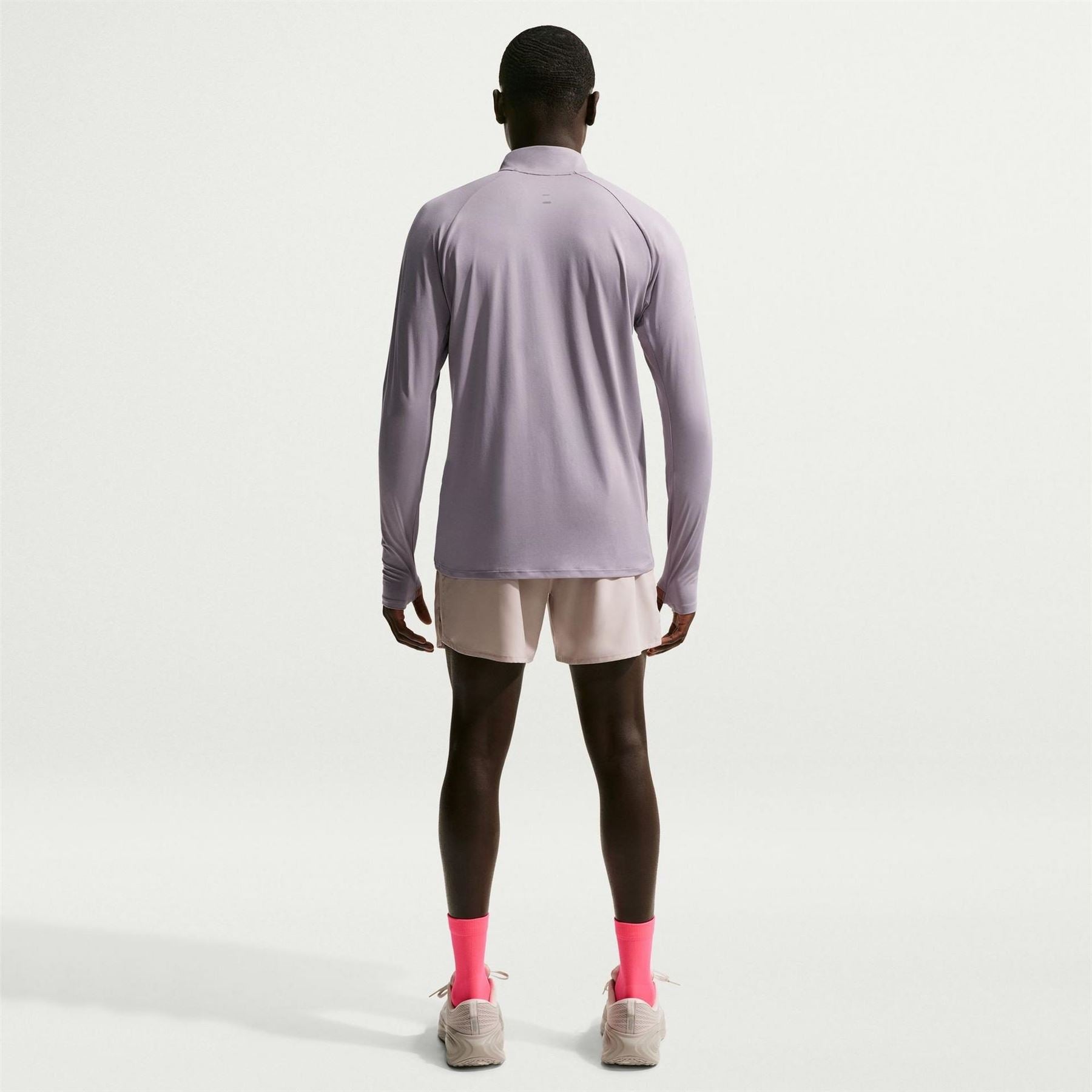 Nike Stride Zip Neck Regular Fit T-Shirt