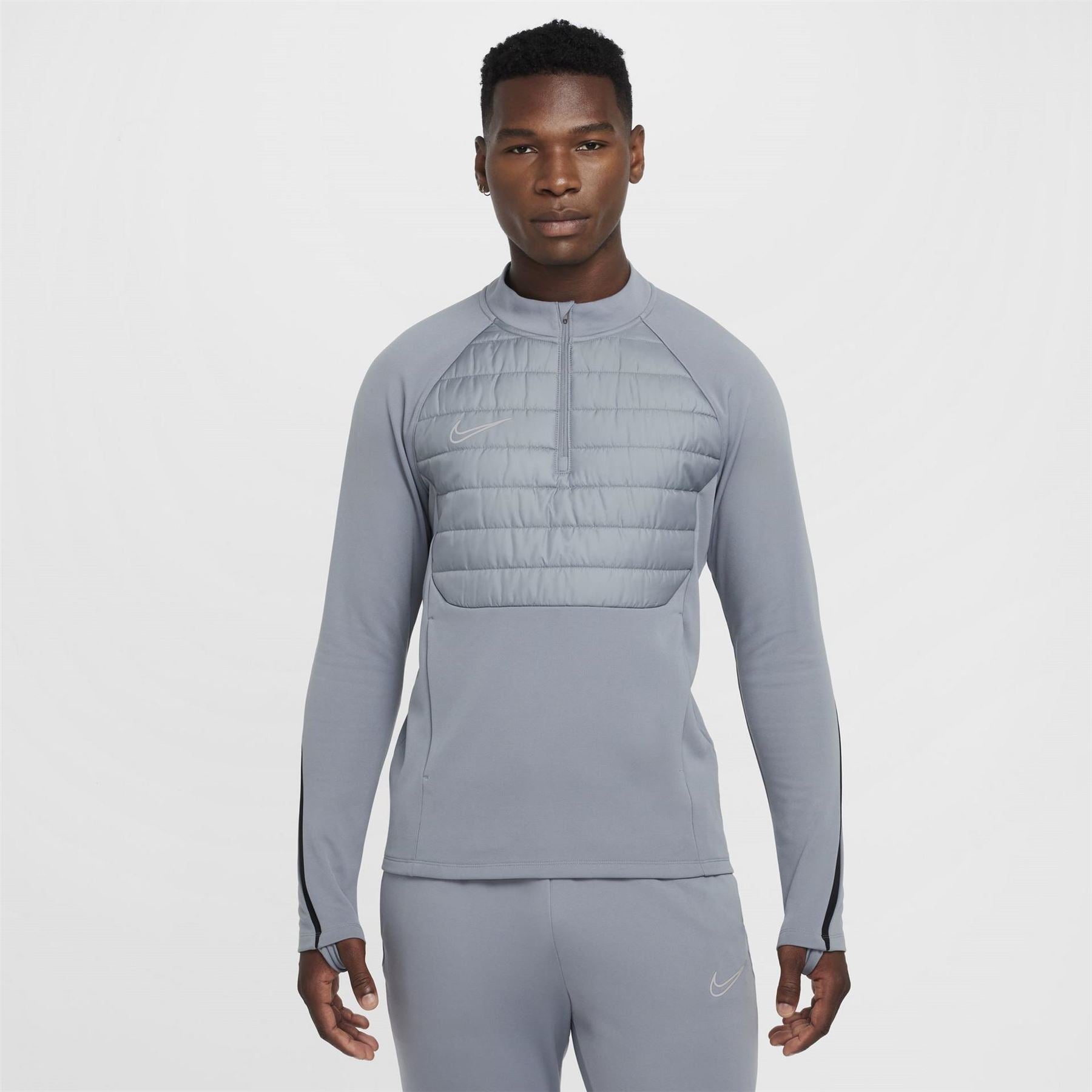 Nike Mens Academy Winter Warrior Therma Fit 1 2 Zip Football Top