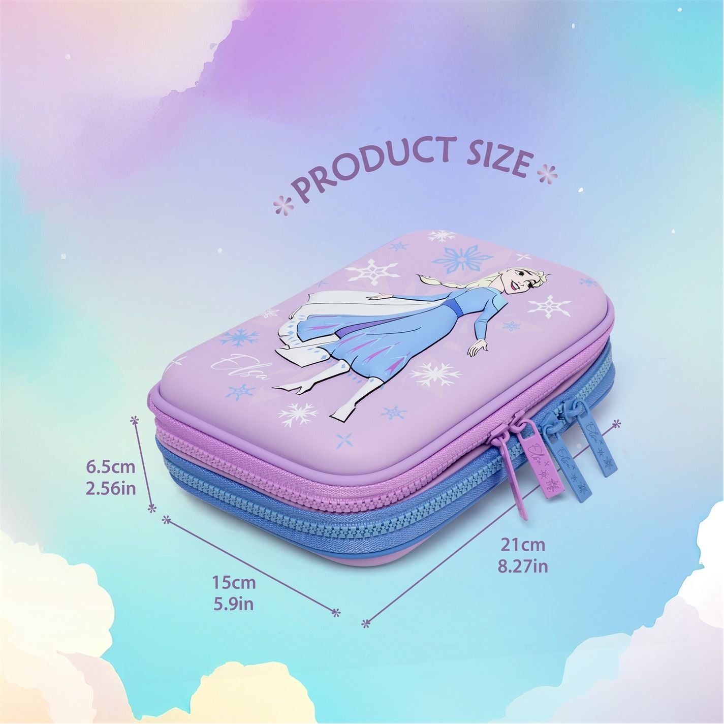 Character Pencil Case Stich Elsa Spiderman