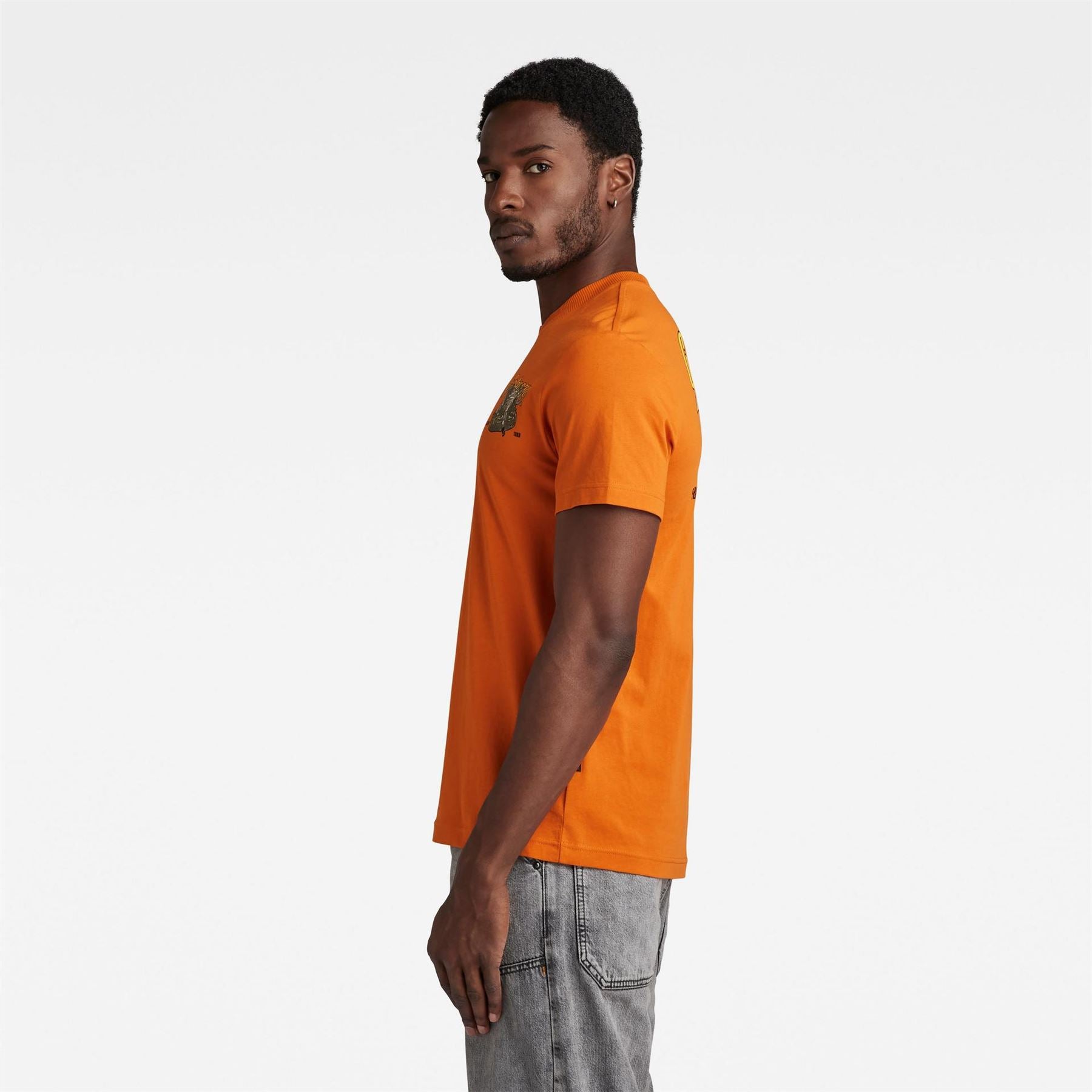 G Star Regular Fit Geographic Print T-Shirt