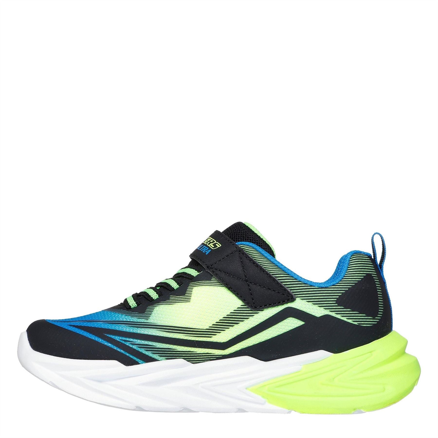 Skechers Lighted Gore  And  Strap Sneaker W Mids Light Up Trainers Boys