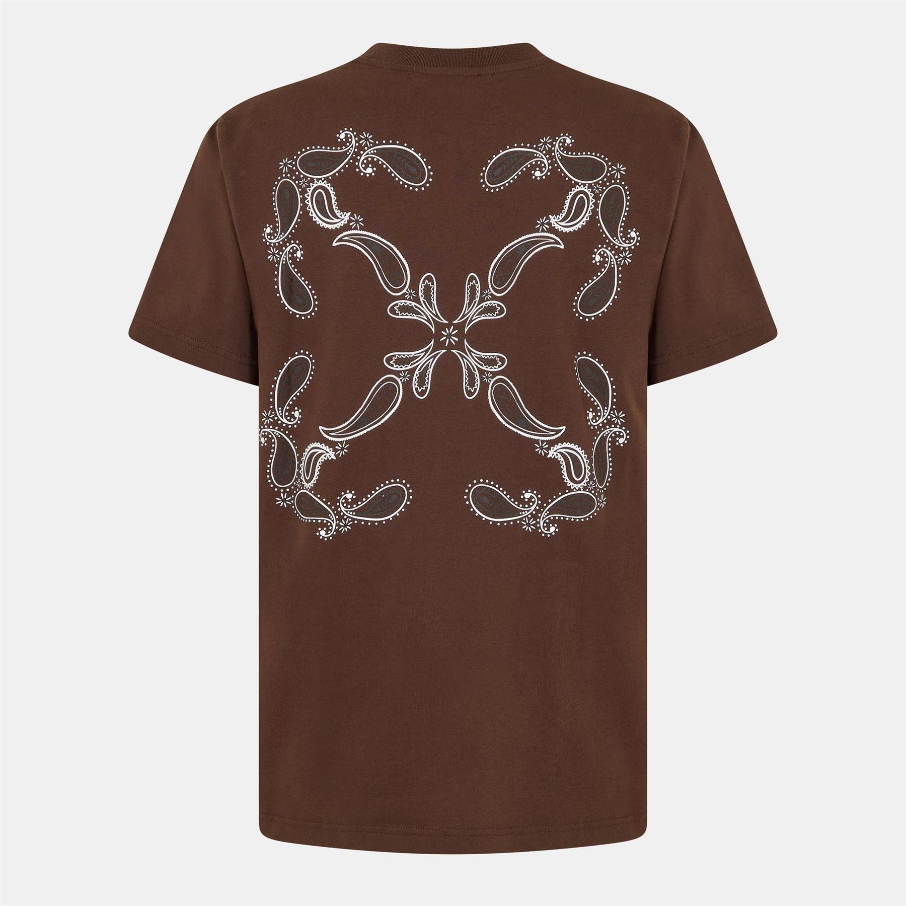 Off White Bandana Crew Neck Short Sleeve T-Shirt