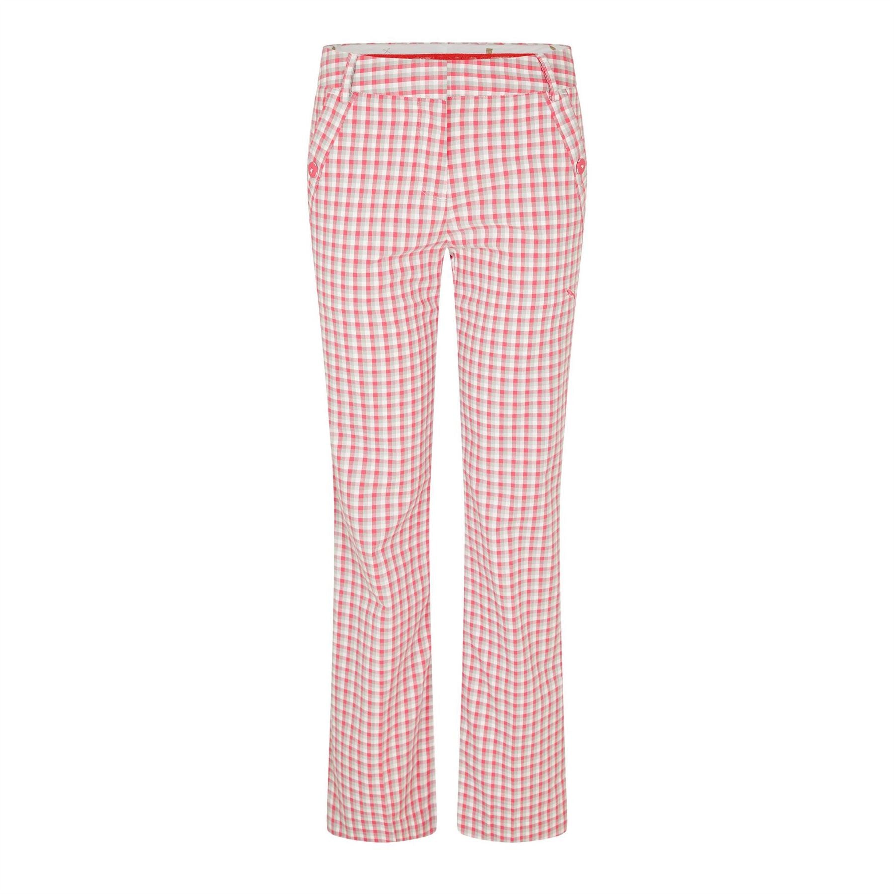 Puma Womens Golf Skinny Plaid Pant