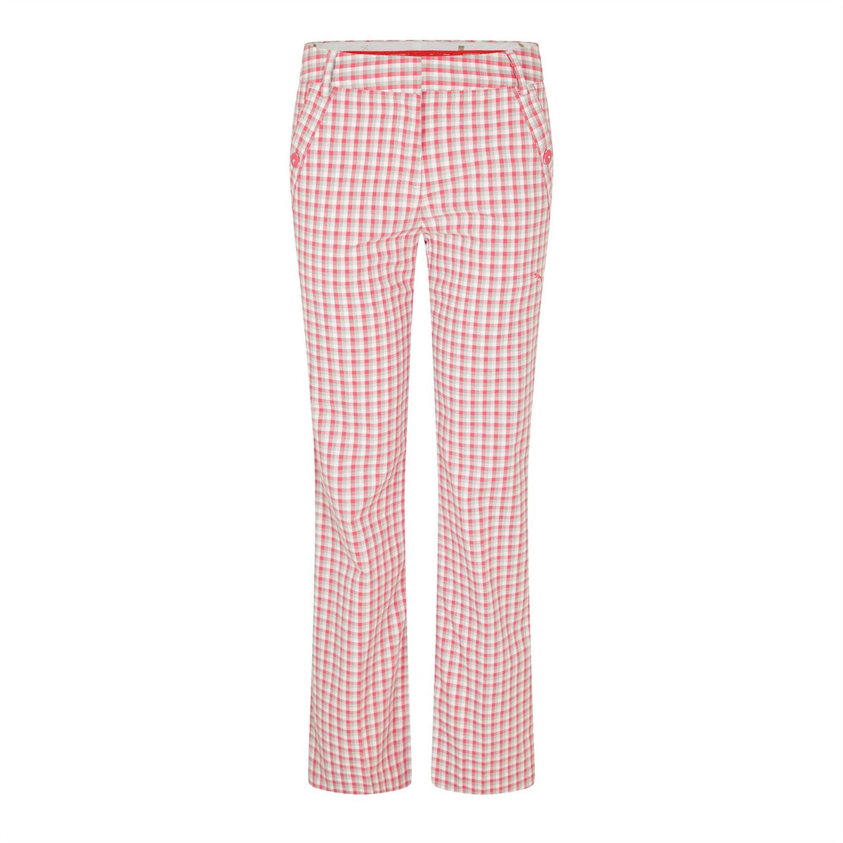 Puma Womens Golf Skinny Plaid Pant