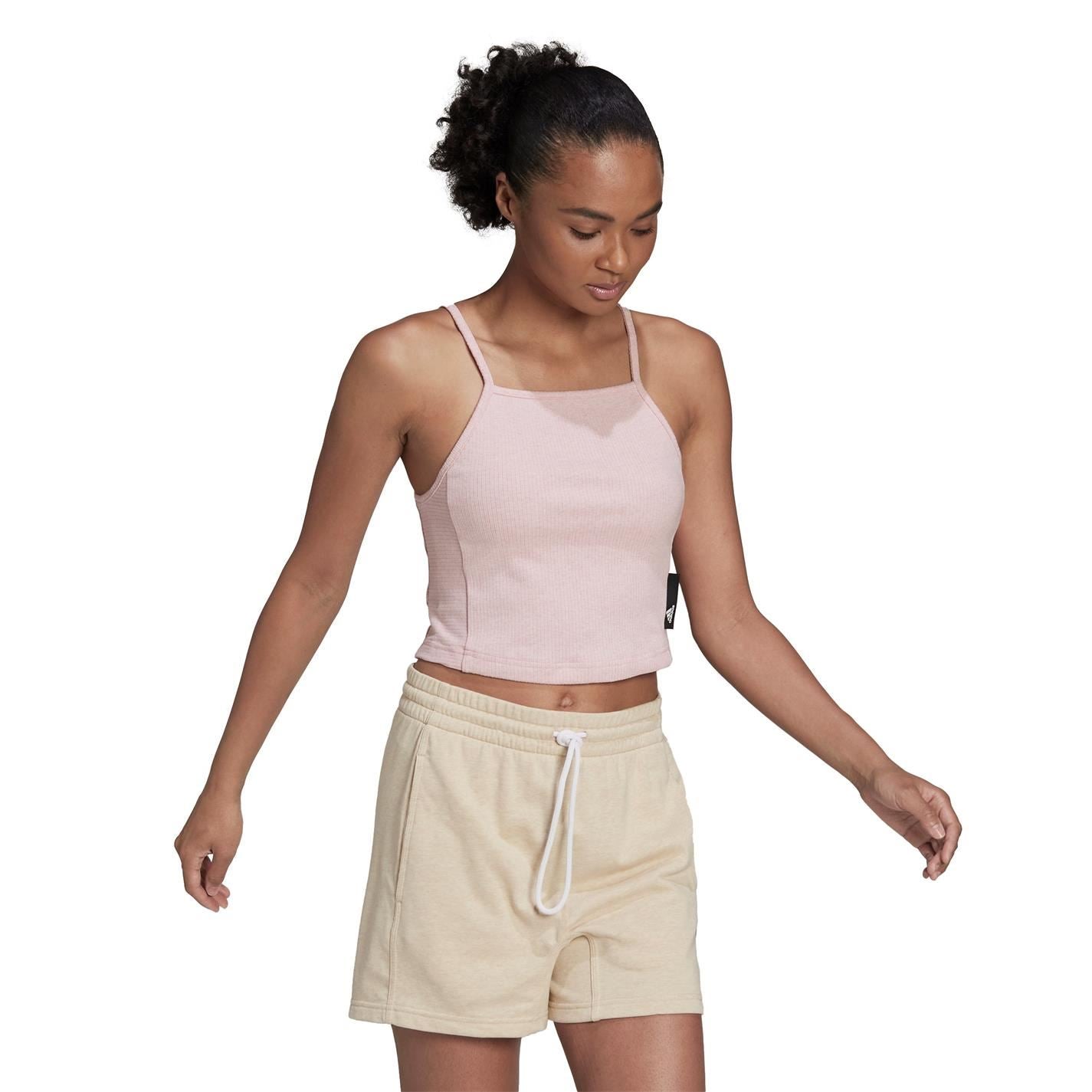 adidas Womens Studio Lounge Rib Tank Top