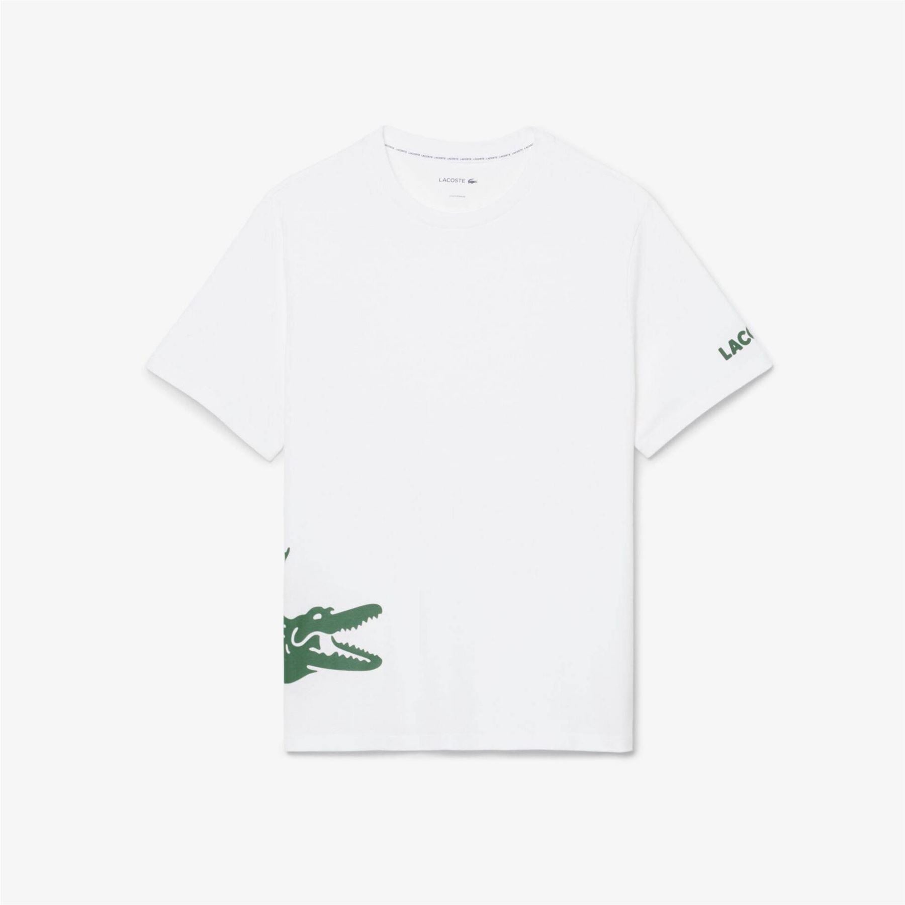 Lacoste Printed Cotton Lounge Short Sleeve Pyjama Top