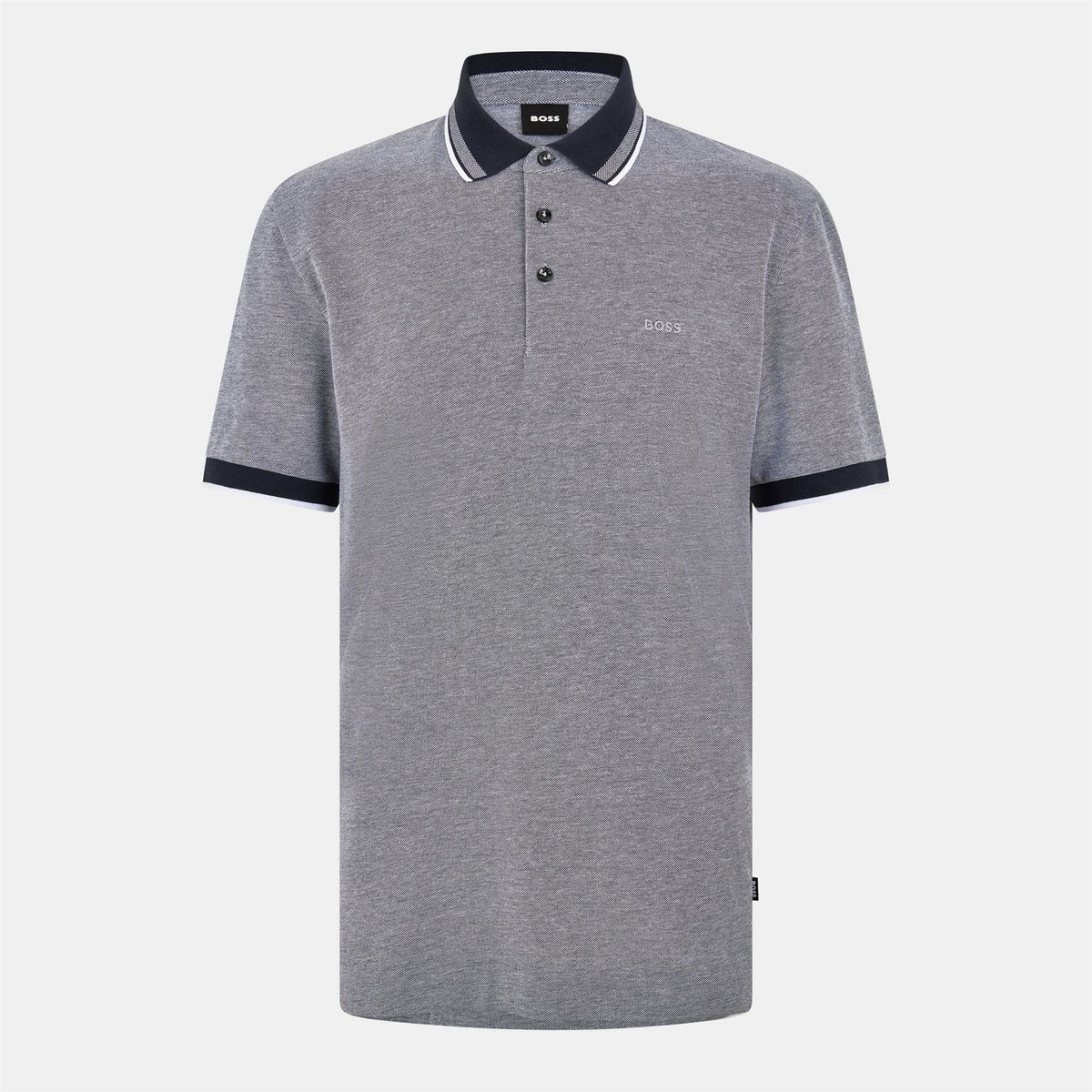 Boss Collared Neck Button Placket Polo Shirt