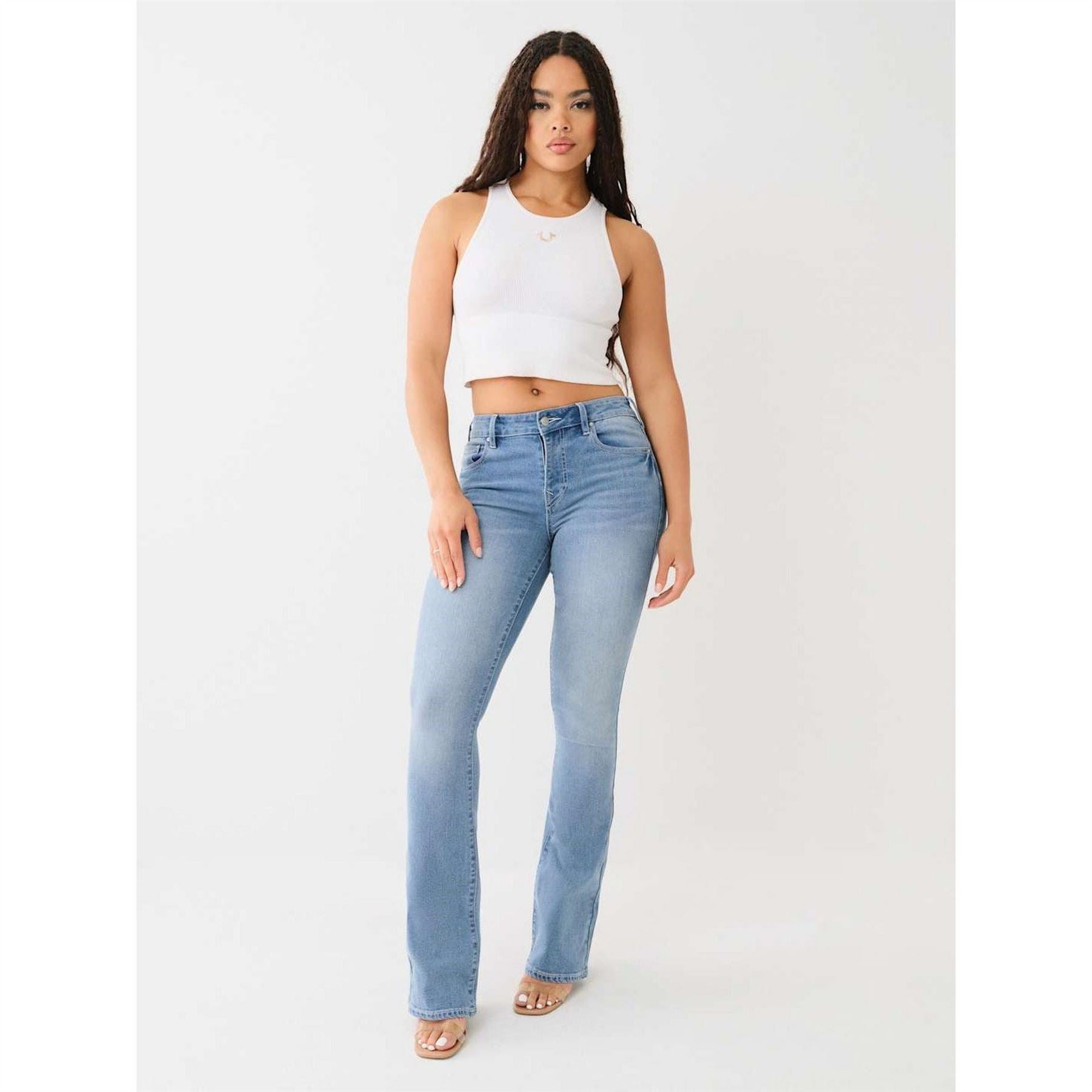 True Religion Mid Rise Bootcut Jeans