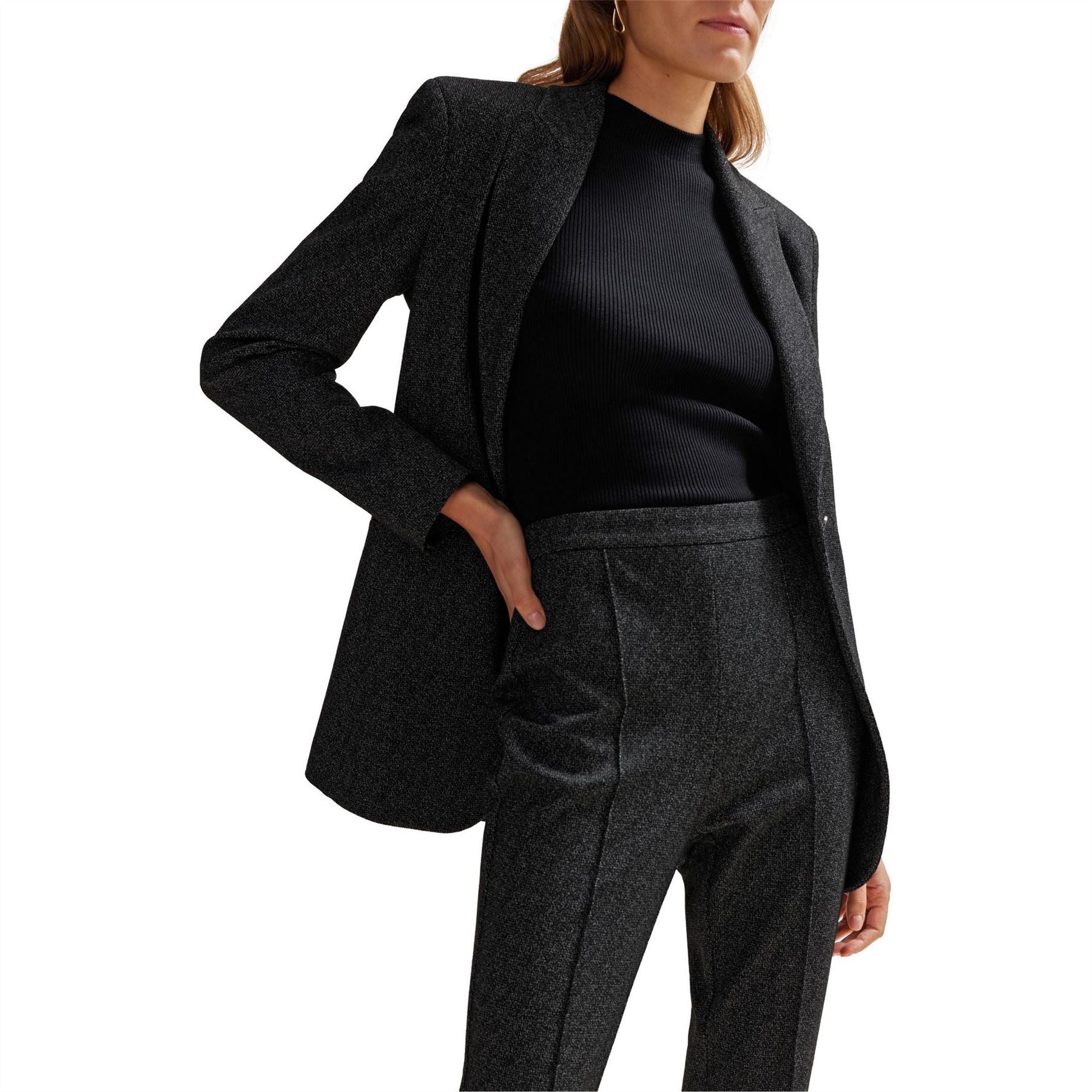Boss Slim Fit Textured Slim Cut Trousers