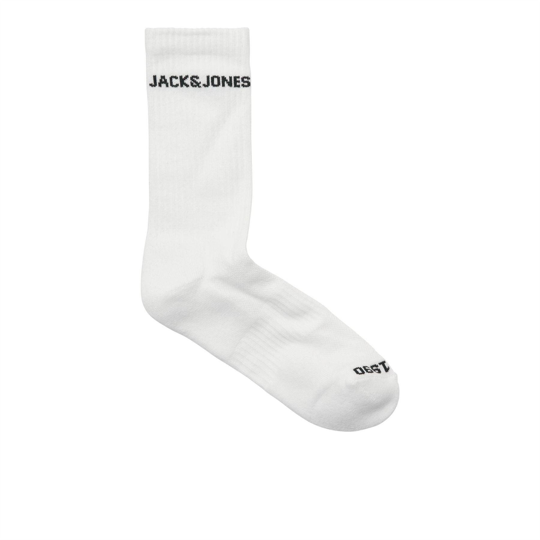 Jack and Jones 2 Pack Basic Lettering Crew Socks