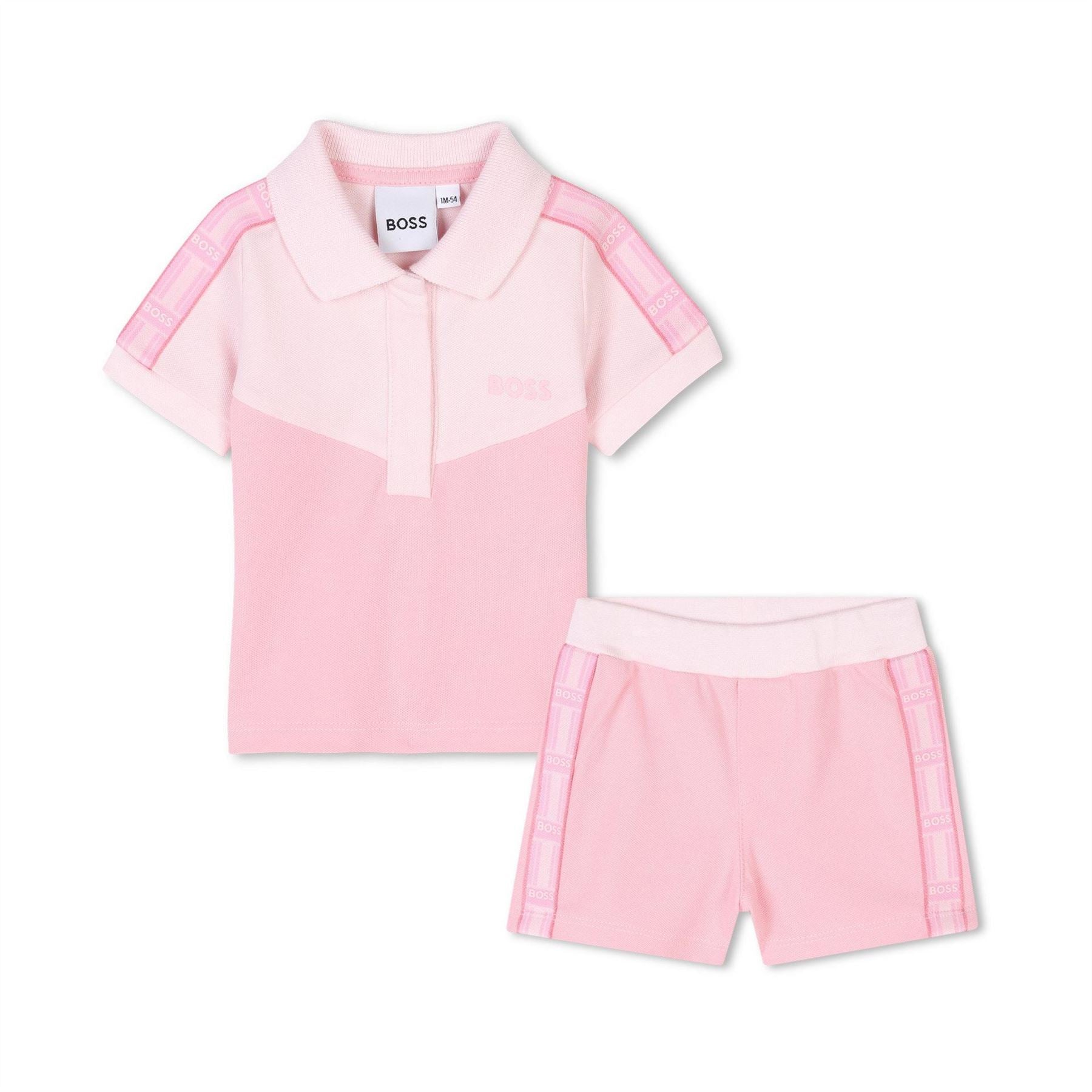 Boss Collared Neck Short Sleeve Shirt and Short Set