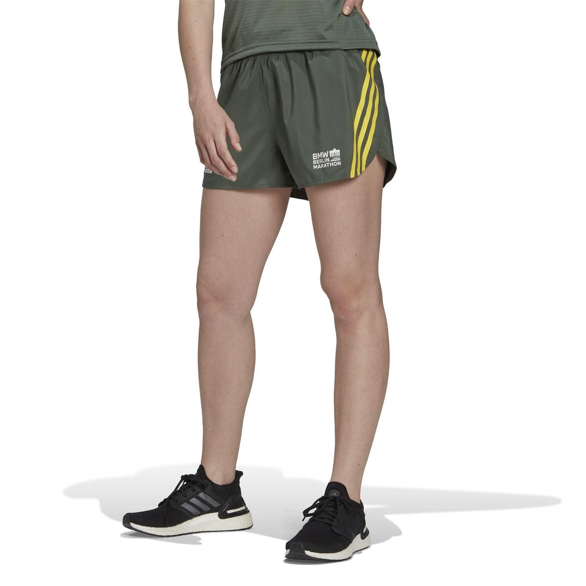 adidas Womens Marathon 2022 Run Icons 3 Stripes Running Shorts