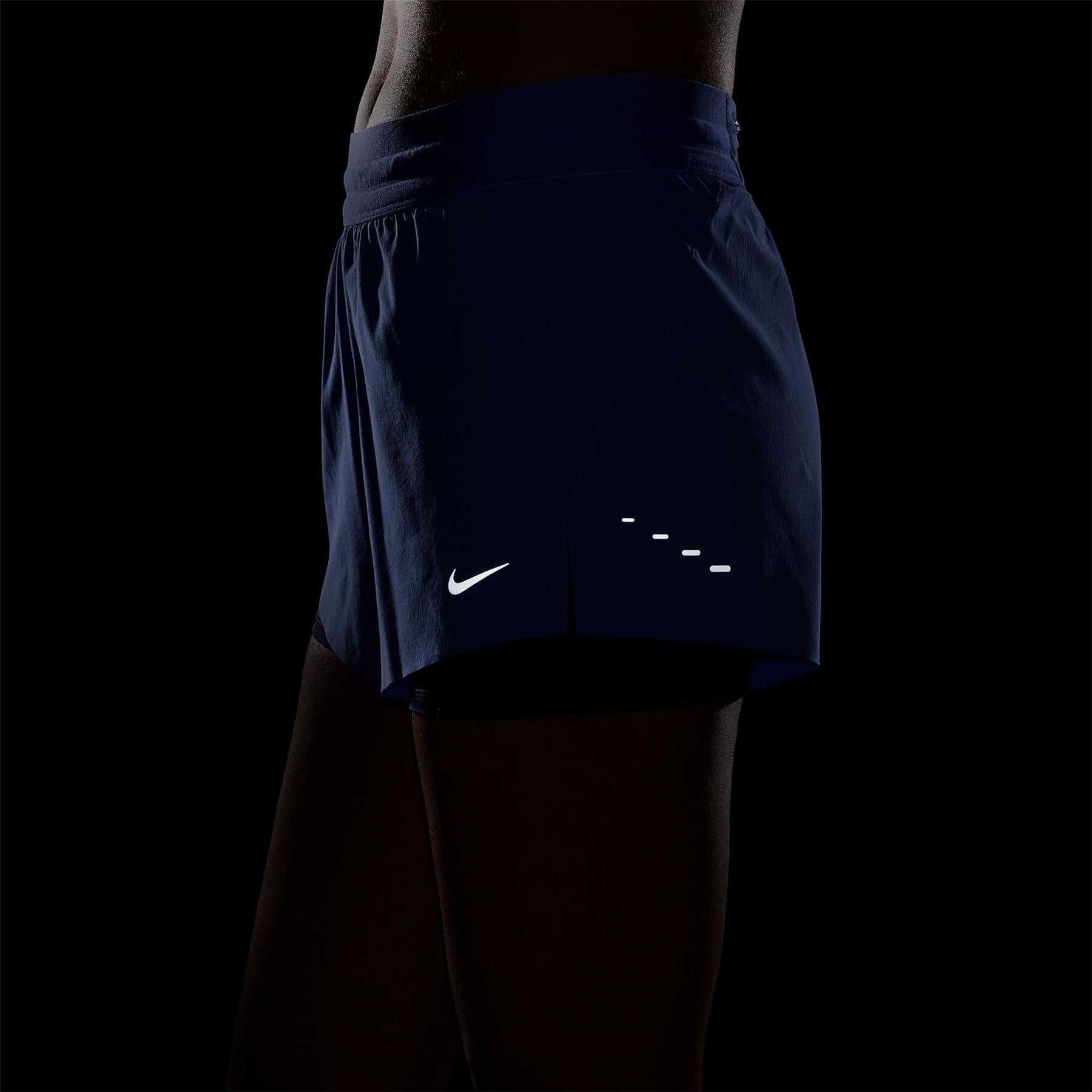 Nike Womens Dri Fit Swift Mid Rise 3 2 In 1 Shorts