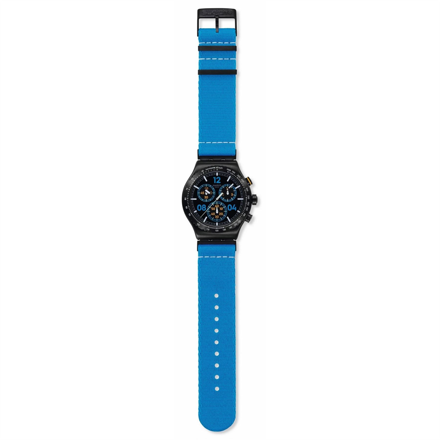 Swatch Irony Chronograph Fashion Analogue Nato Strap Watch