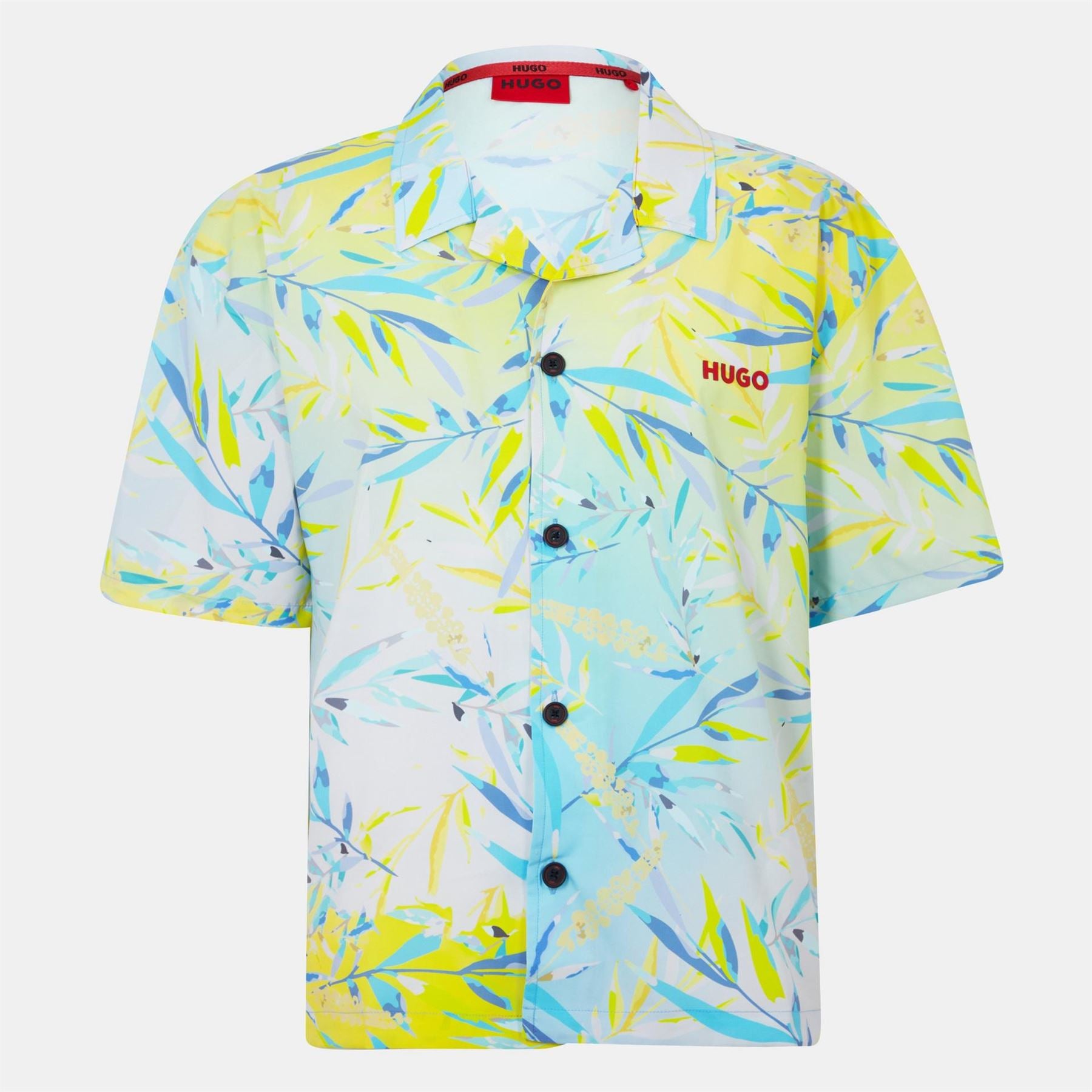 Hugo Beach Relaxed Short Sleeve Patterned Shirt
