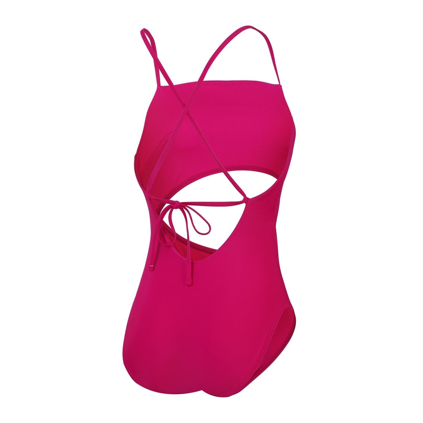 Speedo Cut-Out Swimsuit with Tie Back