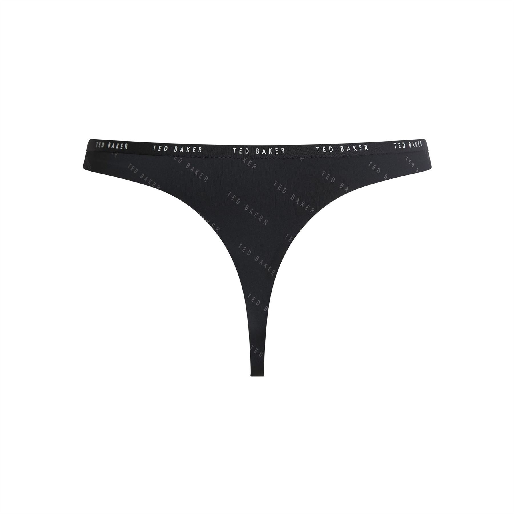 Ted Baker 3 Pack All Over Logo Thong