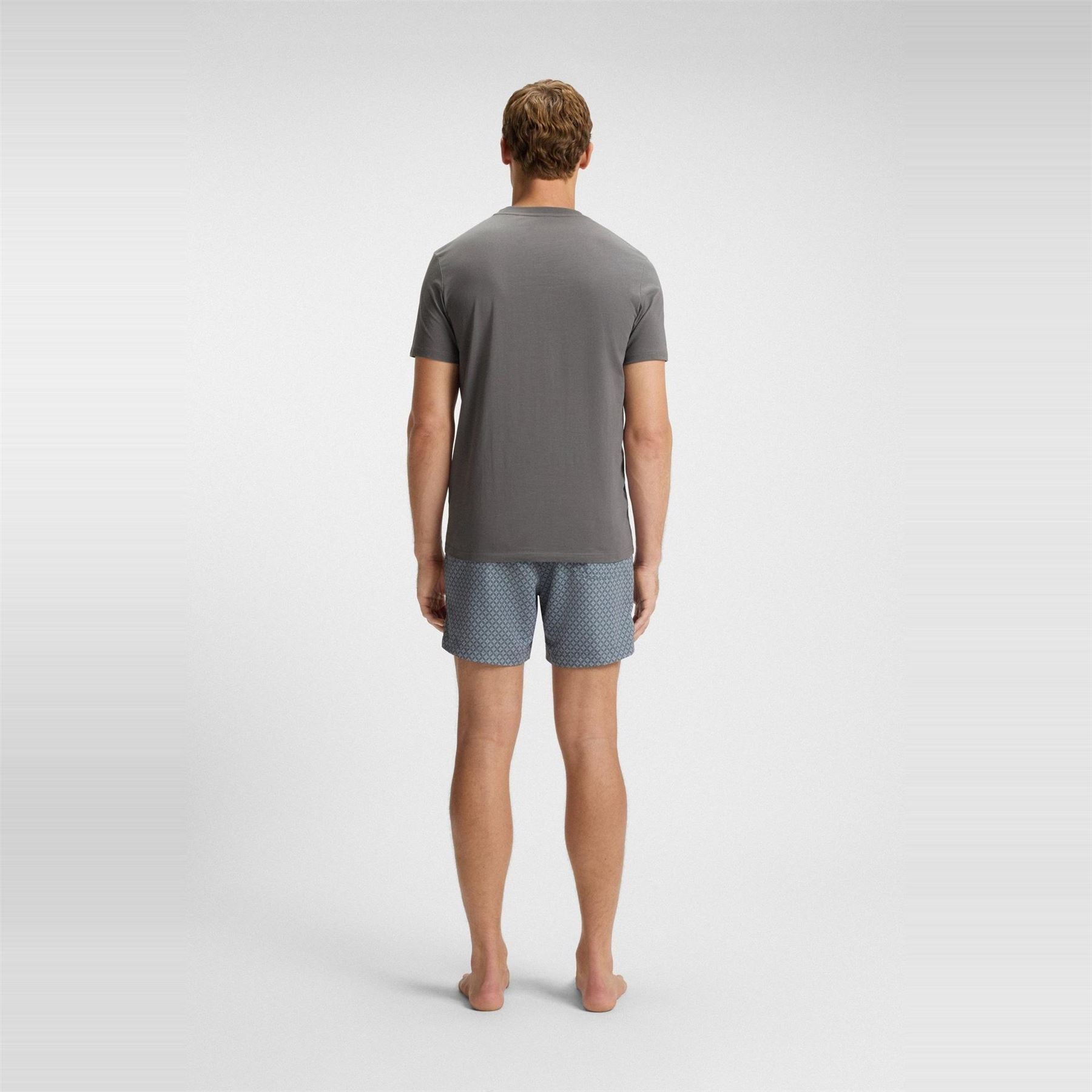 Boss Wordmark Central Logo Crew Neck Short Sleeve T-Shirt