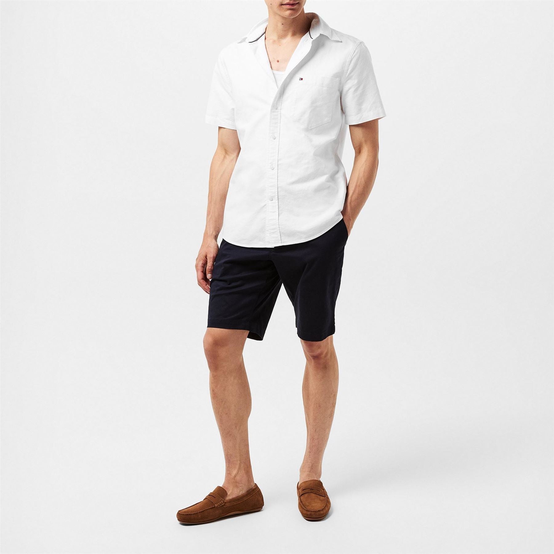 Tommy Hilfiger Heritage Oxford Short Sleeve Plain Shirt