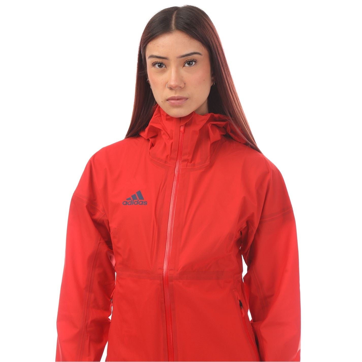 adidas Hooded Rain Jacket with Elasticated Cuff