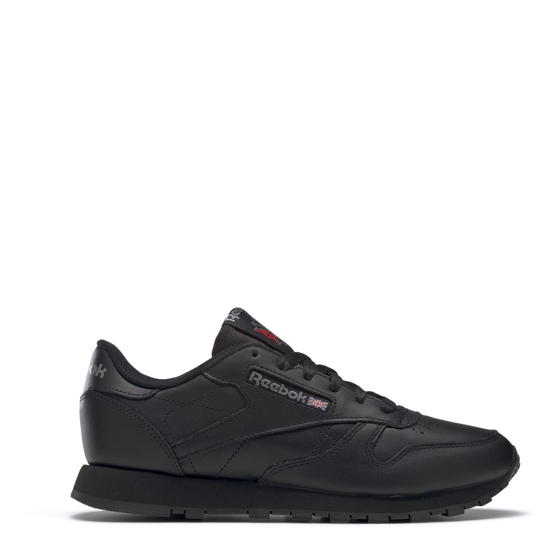 Reebok Classic Leather Lace-Up Trainers with Perforated Detailing