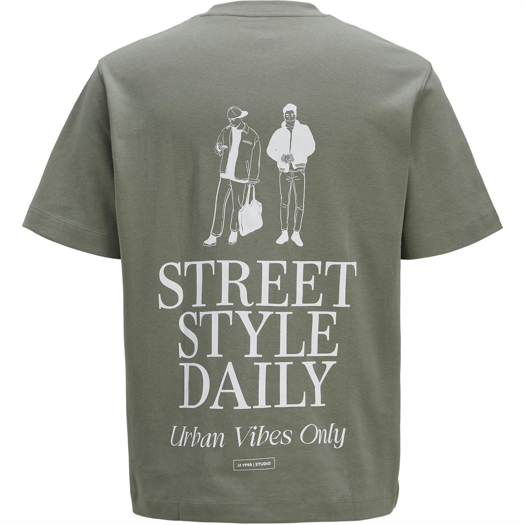 Jack and Jones Crew Neck Lettering Regular Fit T-Shirt