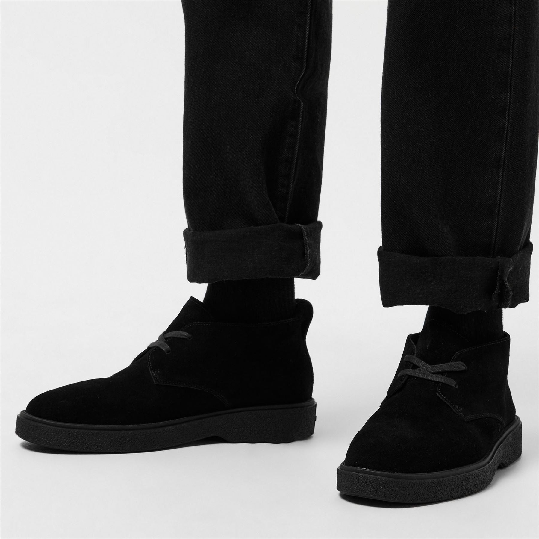 Calvin Klein Suede Desert Lace-Up Low Top Sneakers