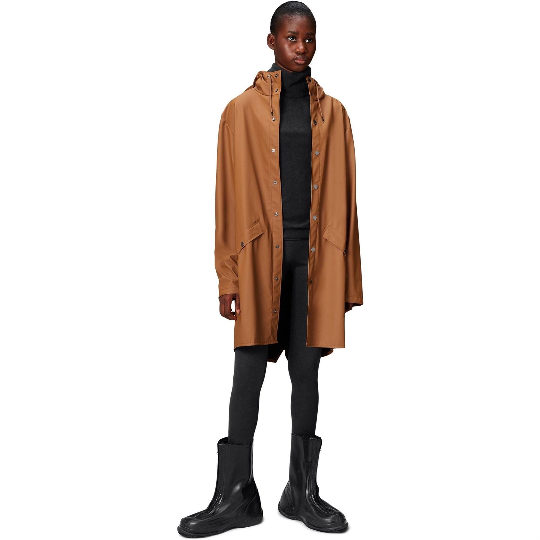Rains Adults Waterproof Hooded Long Sleeve Rain Anorak