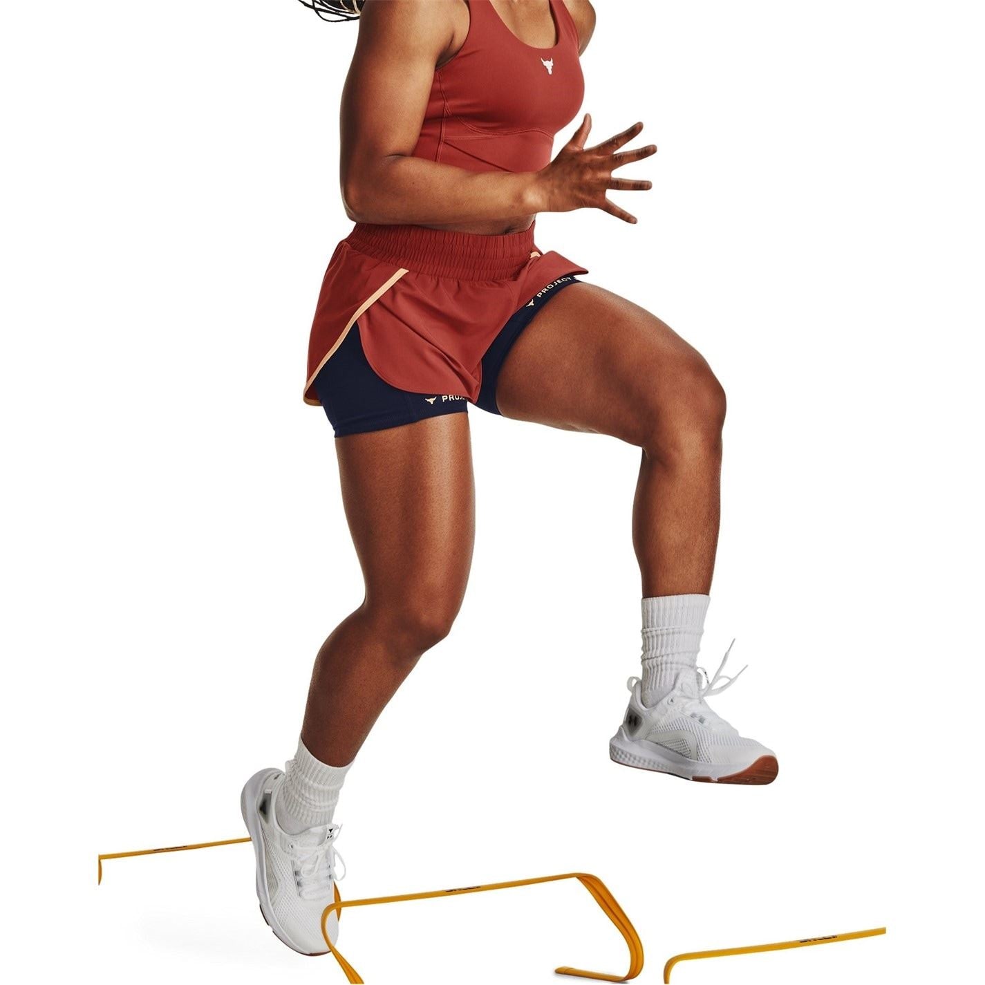 Under Armour Womens Armour Pjt Rck Leg Day Flex Short Gym