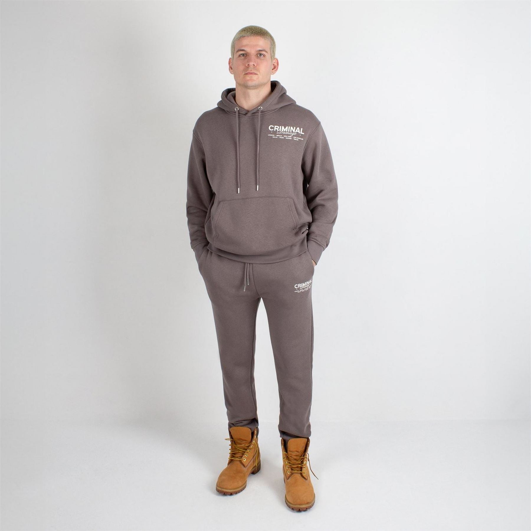 Criminal Damage City Hooded Relaxed Fit Sweat Jacket