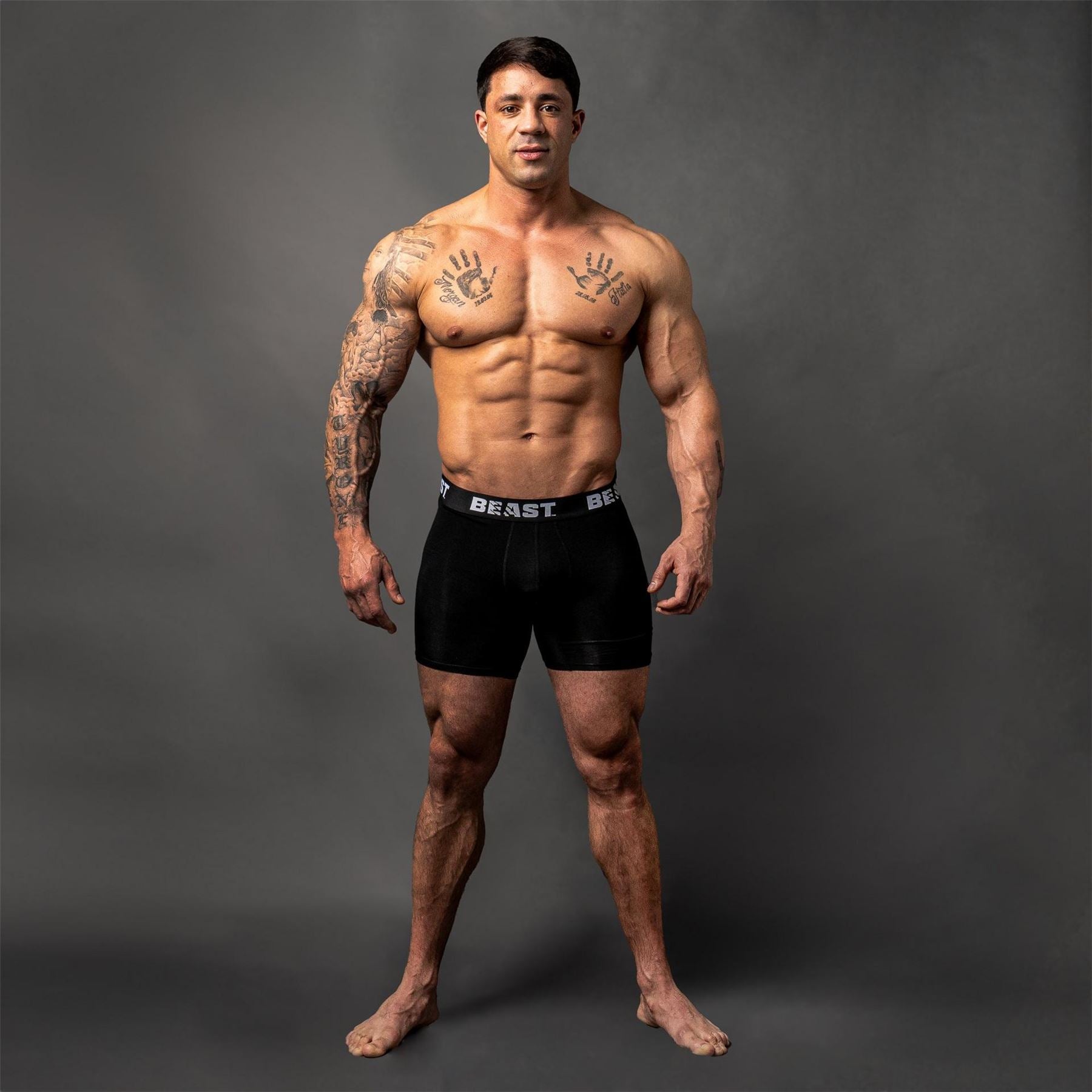 Beast 3 Pack Plain Design Boxer Brief