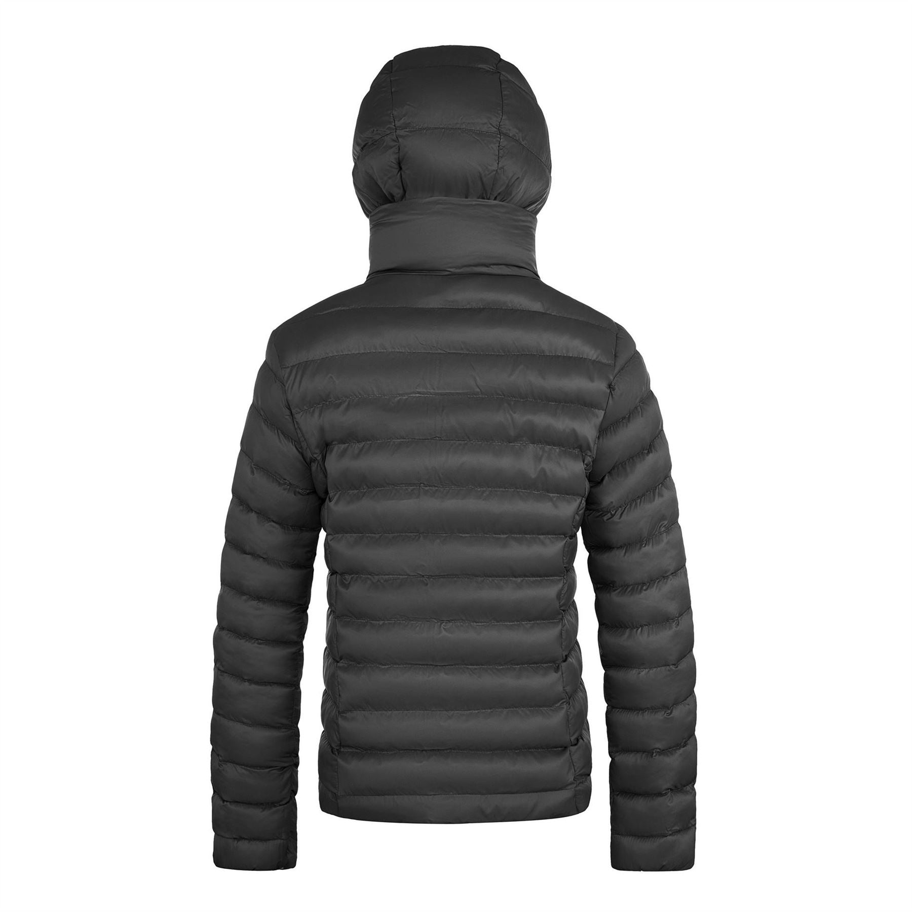 Cape Heights Solid Patterned Hooded Snap Button Puffer Jacket