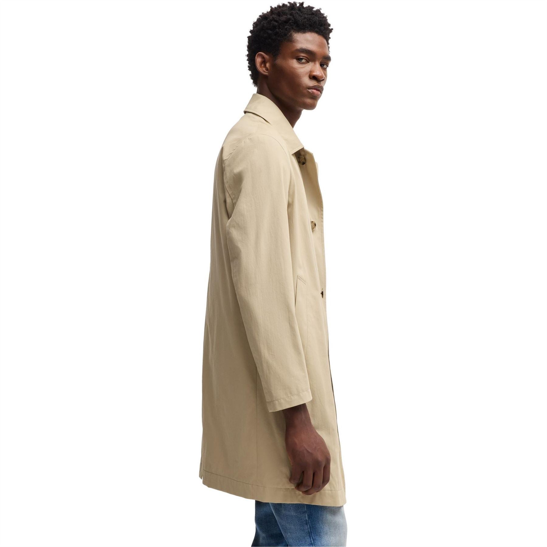 Boss C Clark Double Breasted Trench Coat