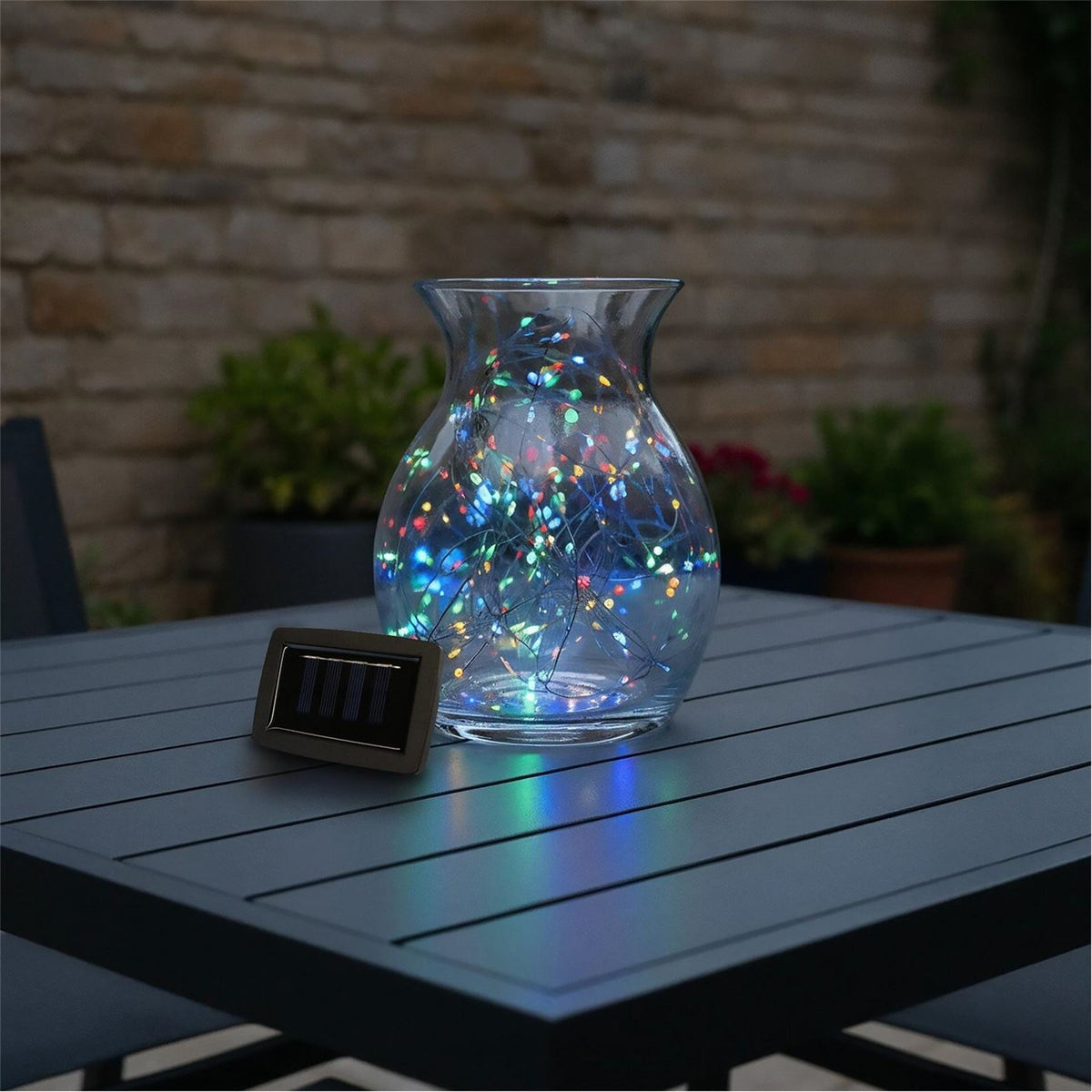 Streetwize Led String Lights   20m Solar Multi Coloured