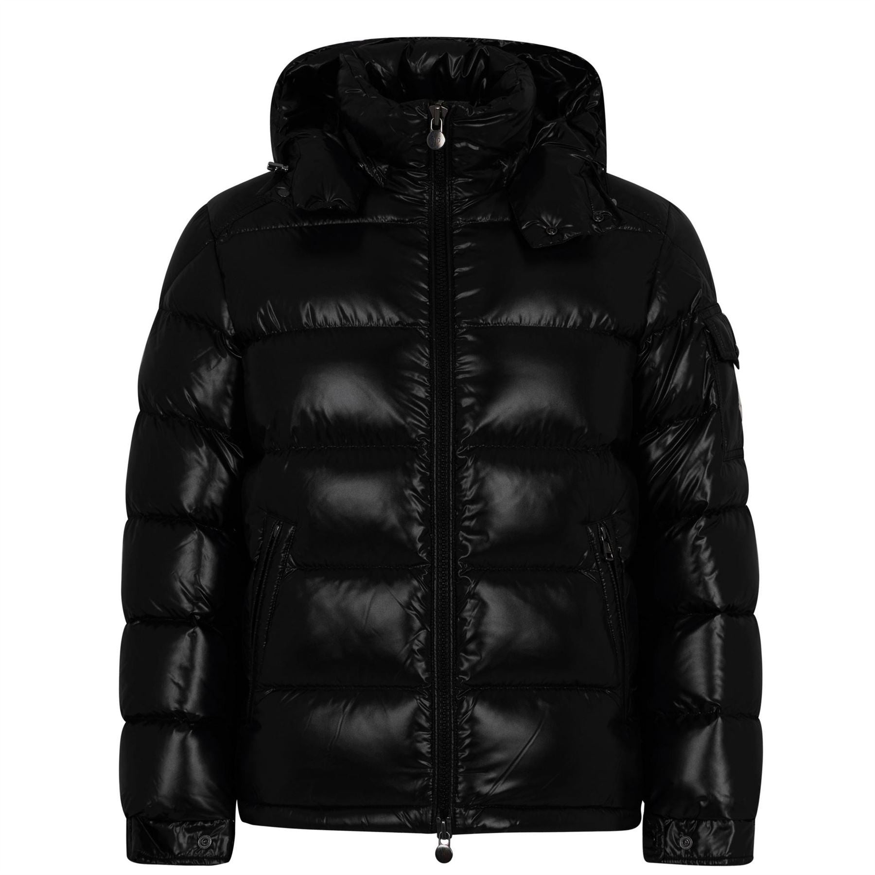 Moncler Maya Waterproof Down Detachable Hood Short Puffer Jacket