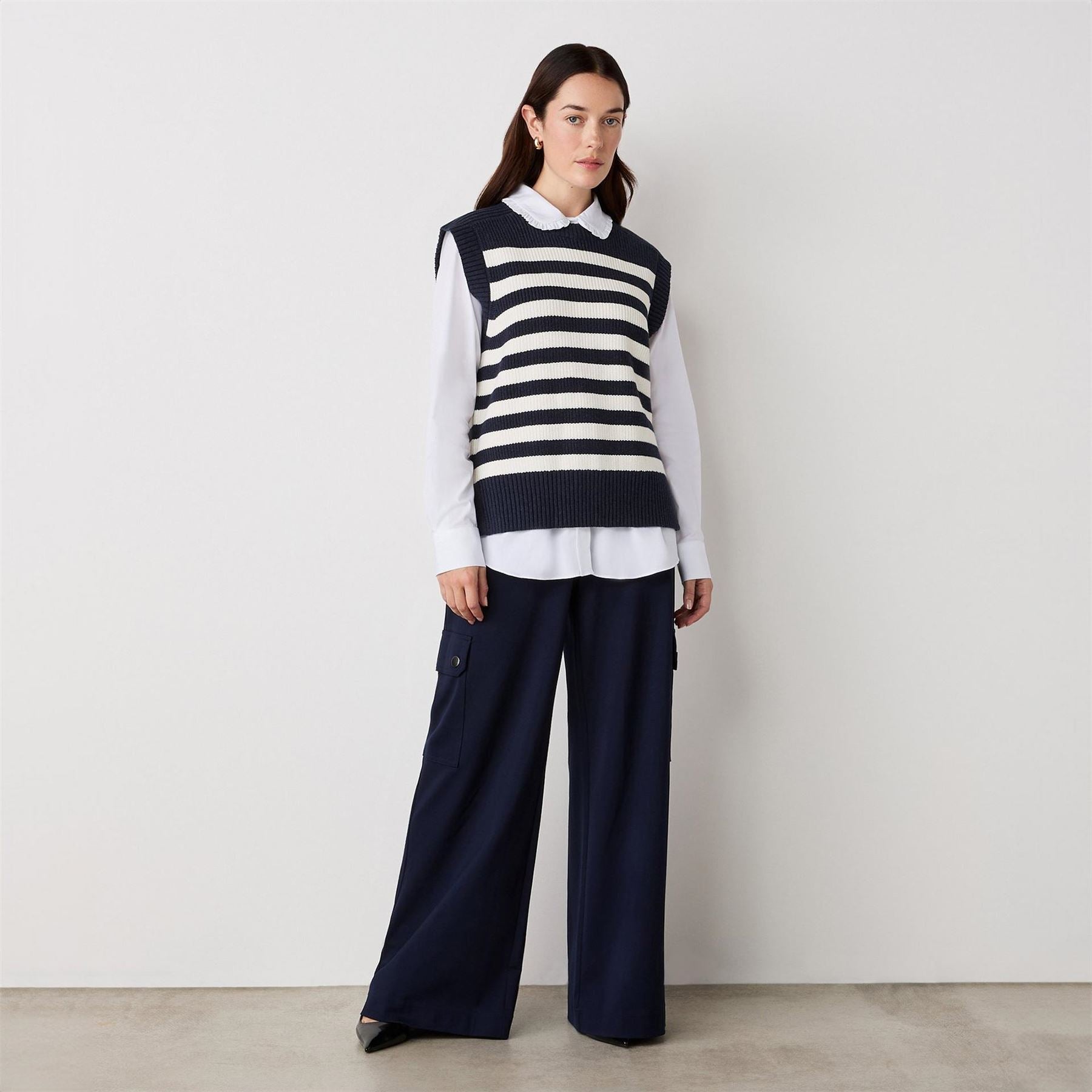 Finery Lexi Horizontal Stripe Gilet