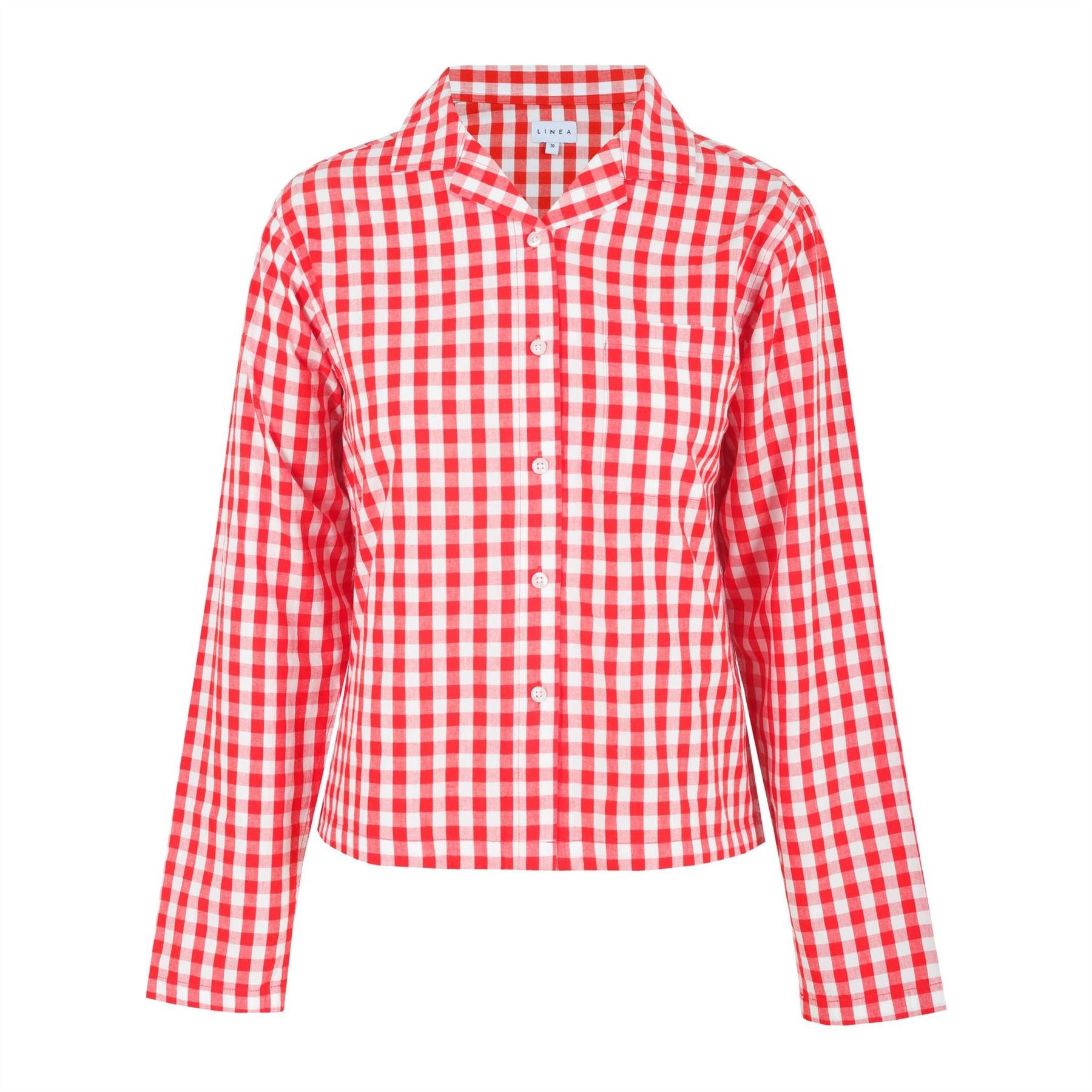 Linea Boxy Relaxed Fit Long Sleeve Pyjama Top