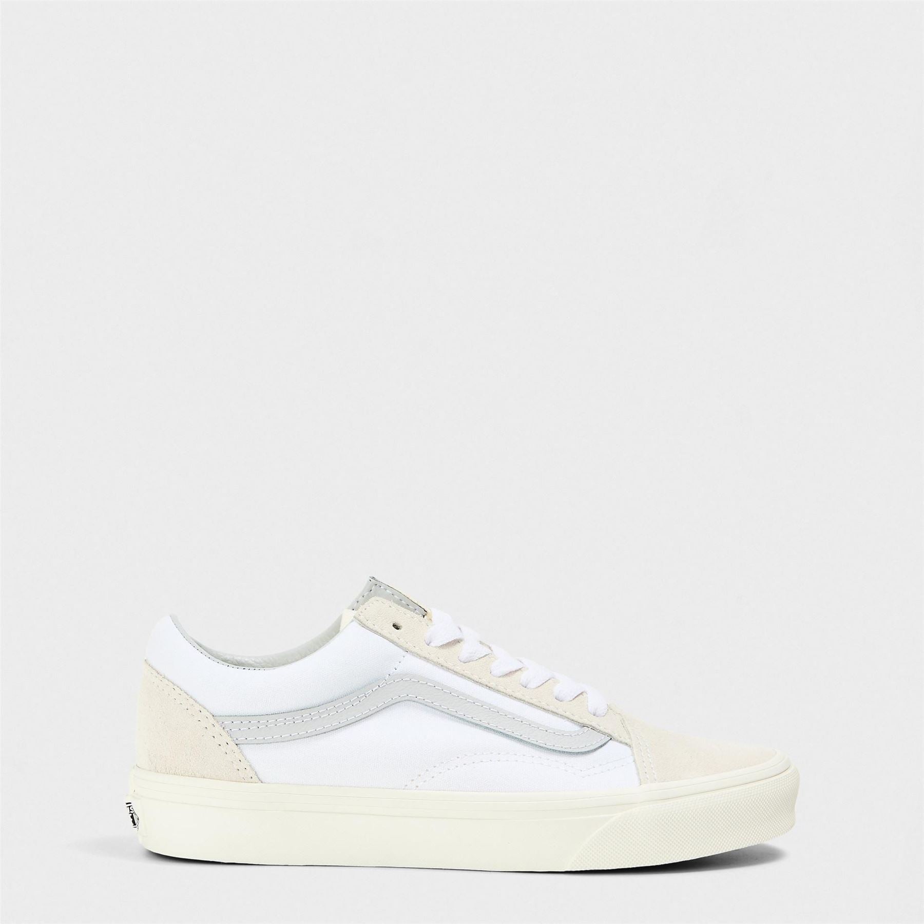 Vans Adults Old Skool Tone Marshmallow White Canvasas Low Trainers