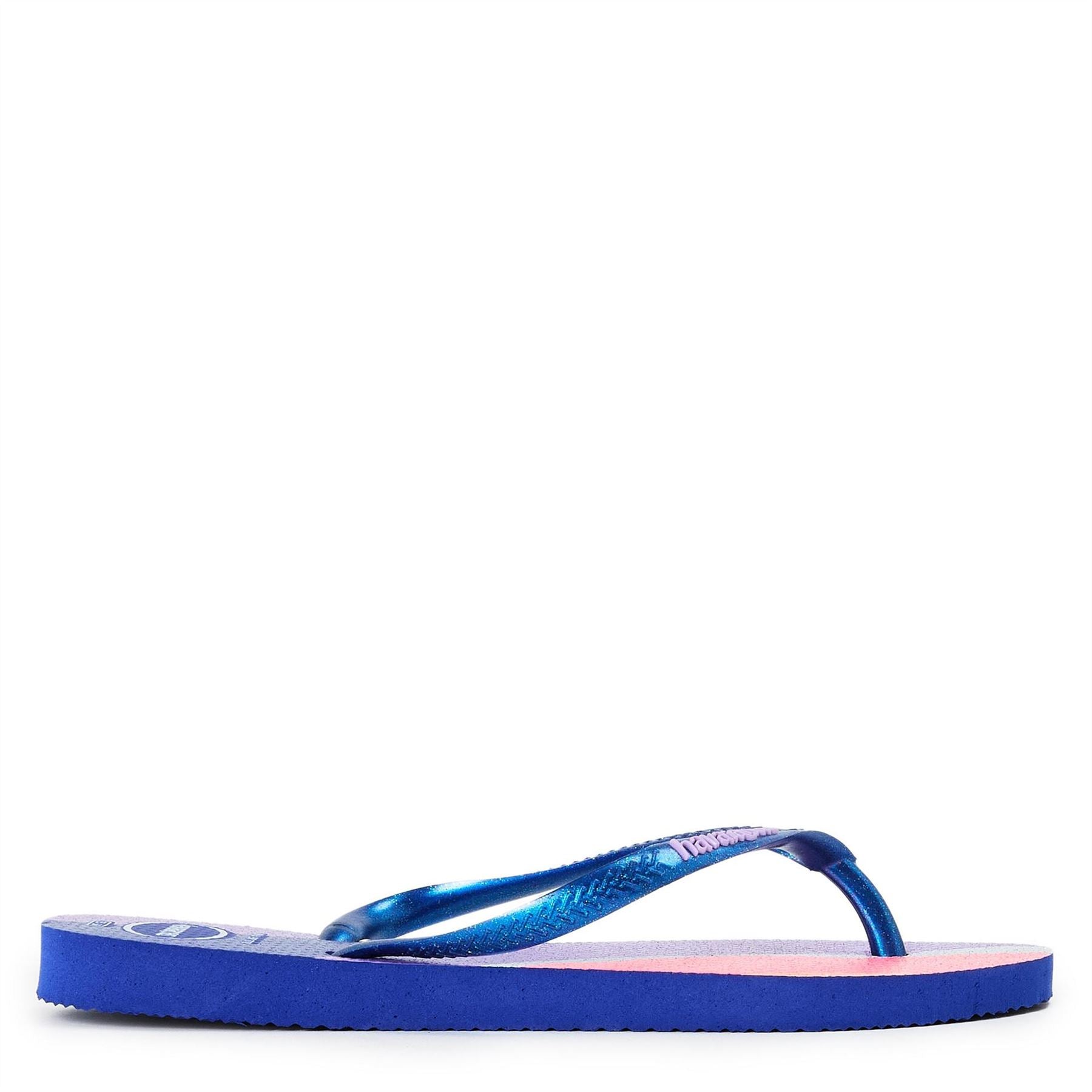 Havaianas Womens Hav. Slim Palette Glow Blue 37 38 Flip Flops