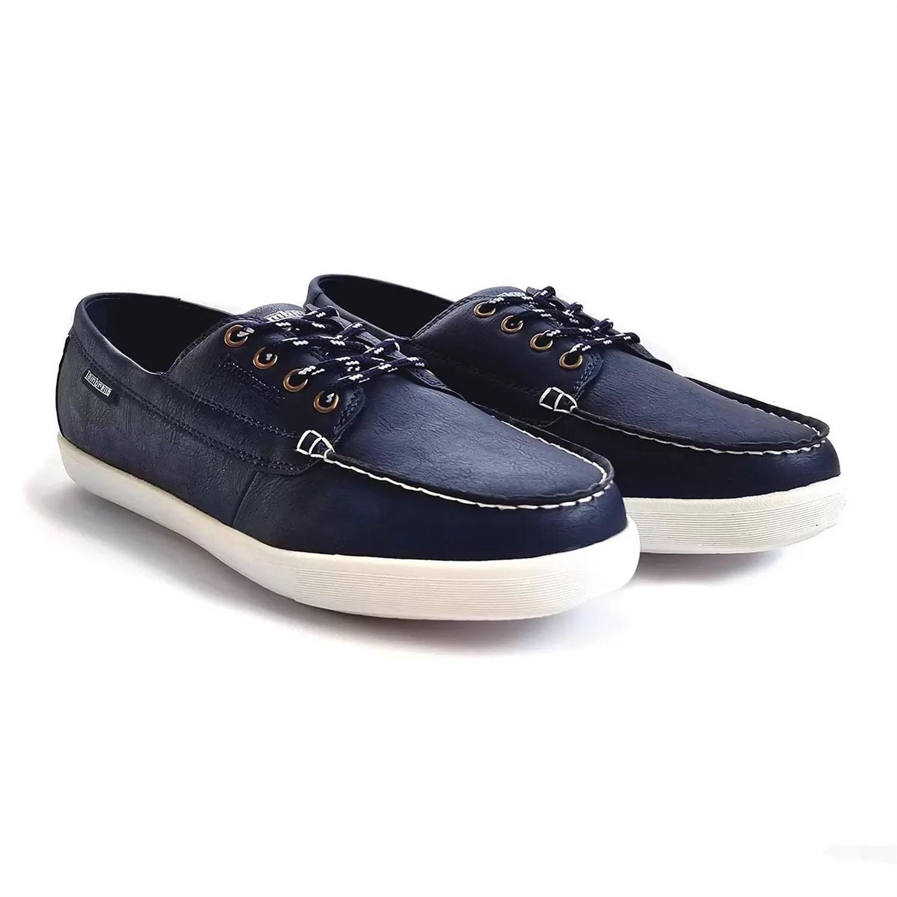 Lambretta Vulcanized Moc Toe Lace-Up Boat Shoes