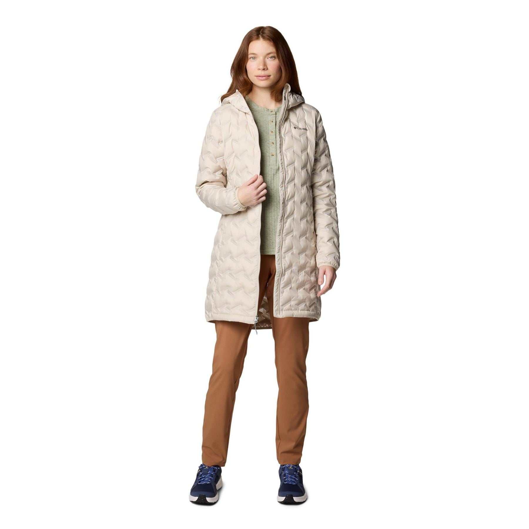 Columbia Delta Ridge 650 Fill Down Weather Resistant Long Down Jacket