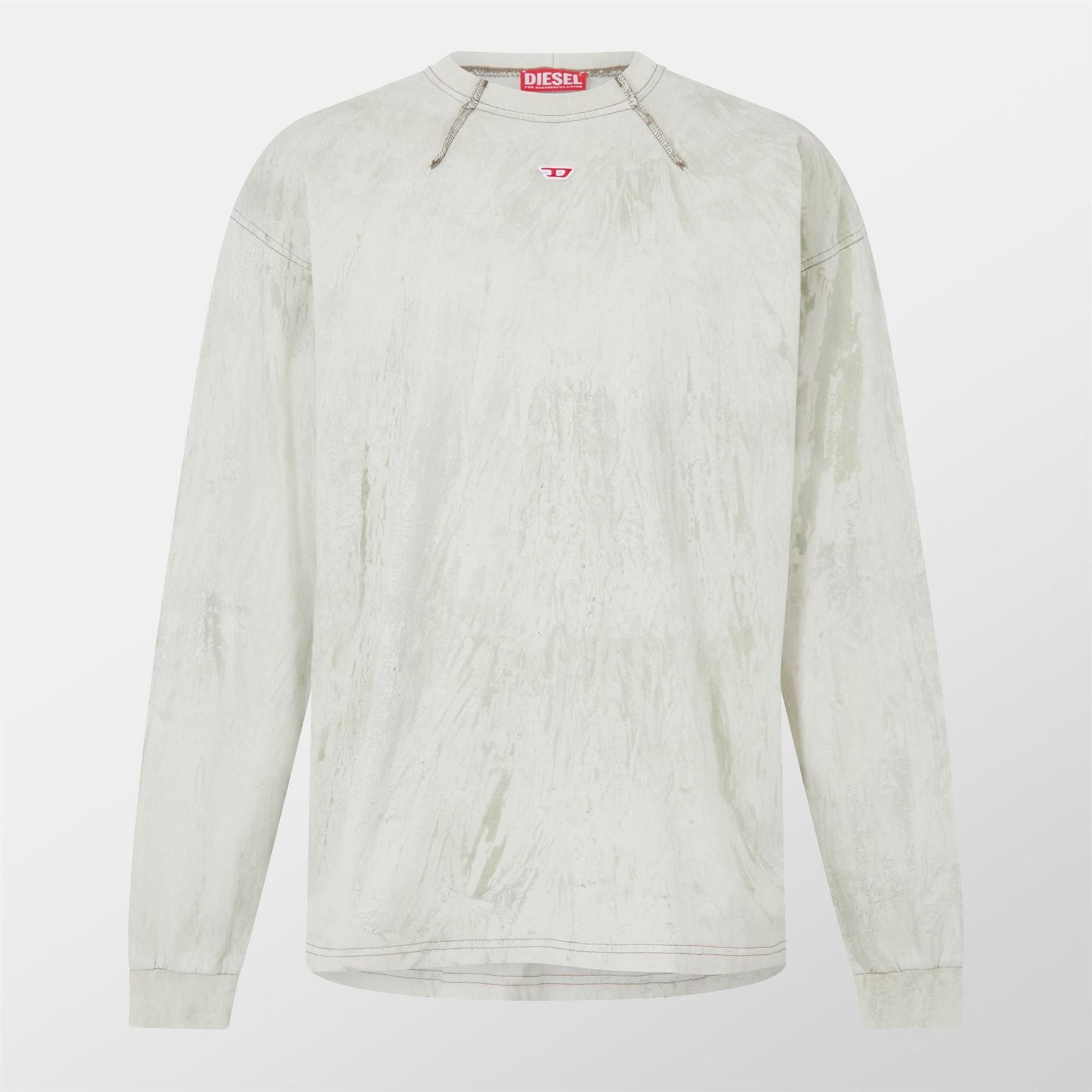 Diesel Regular Fit Raglan Sleeve Crew Neck T-Shirt
