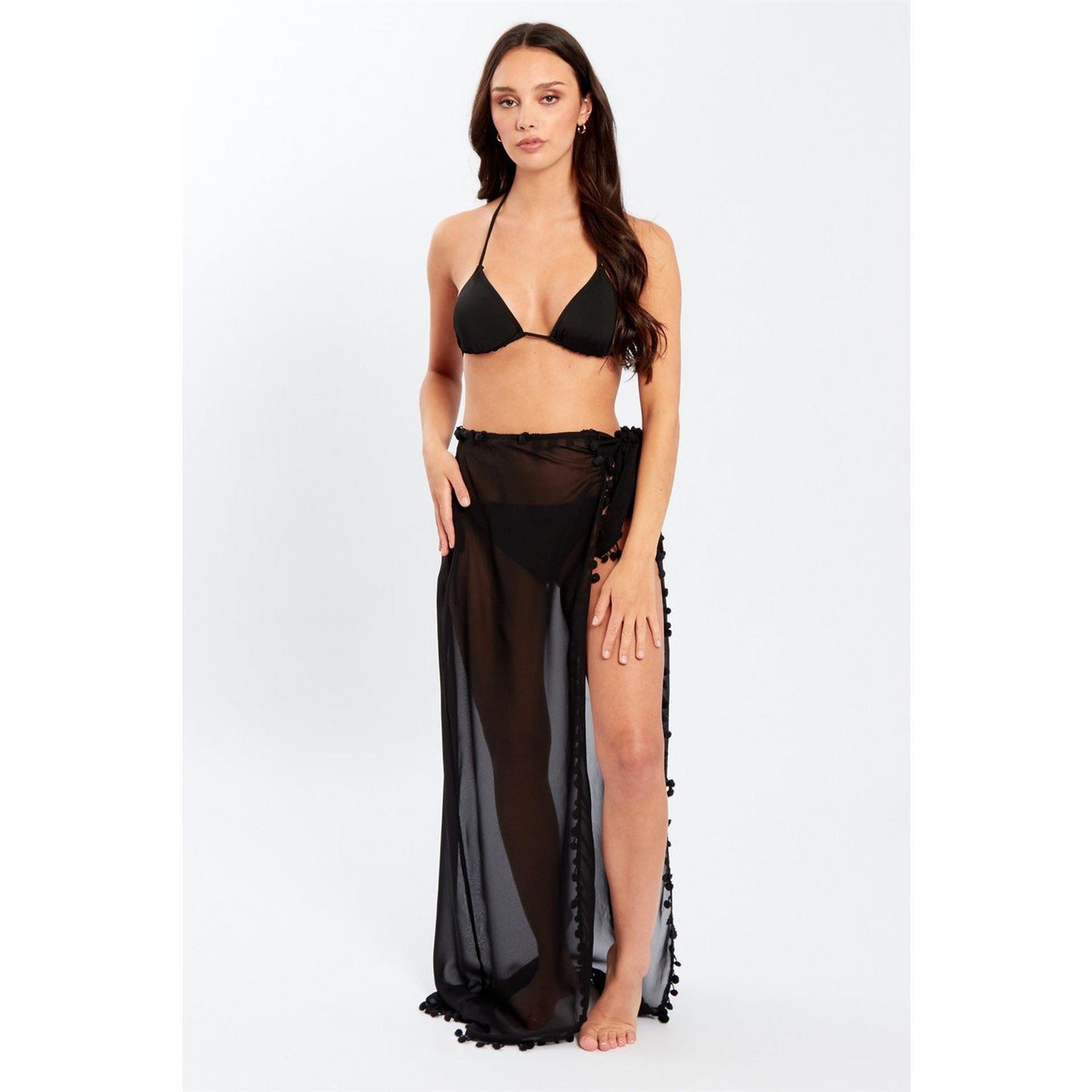 Influence Georgete Maxi Sarong Skirt