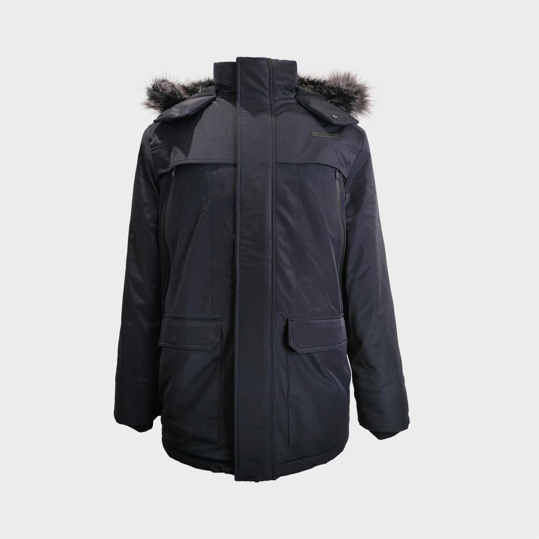Jack Wills  Water Resistant Wind Resistant Faux Fur Hooded Parka
