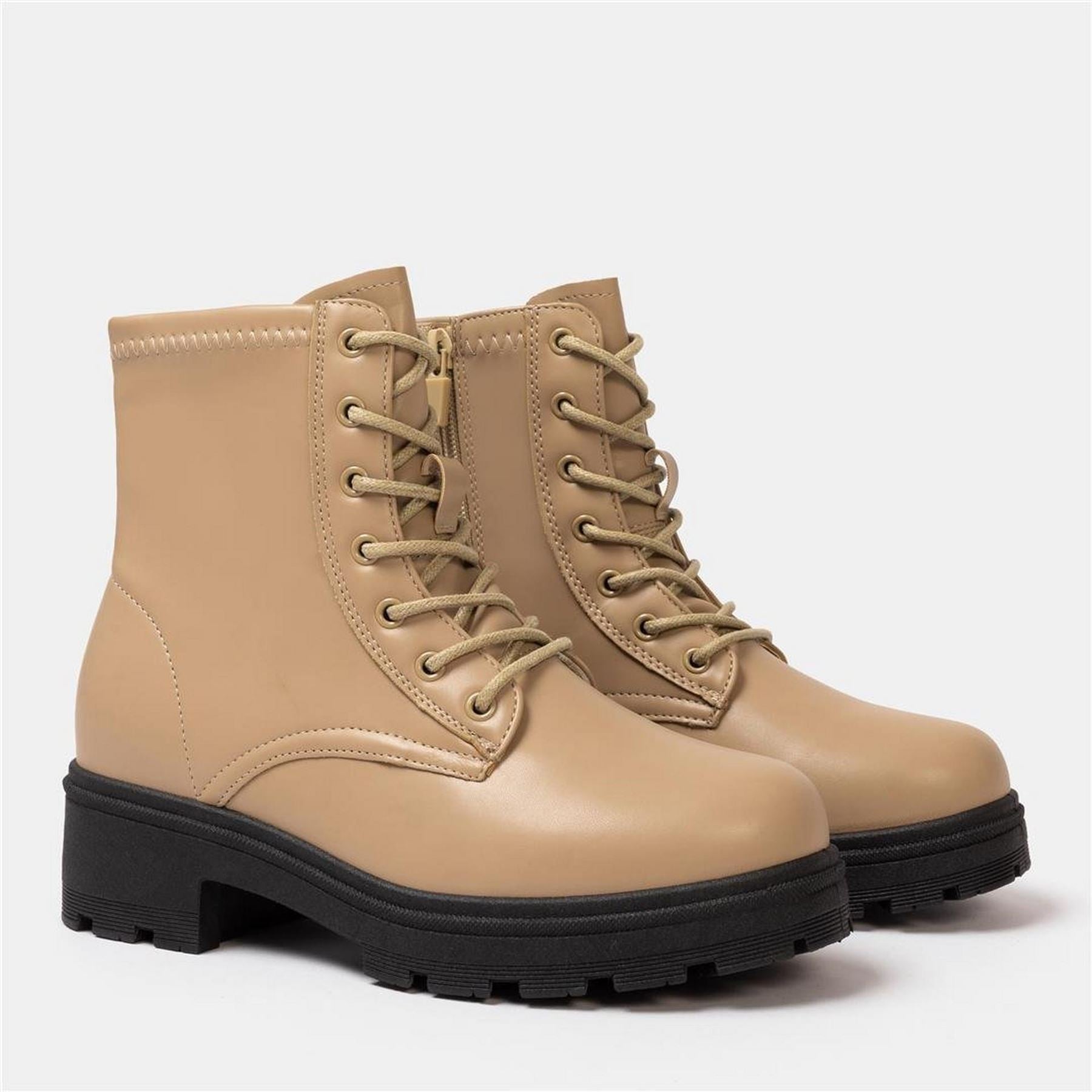 I Saw It First Womens Saw It First Biker Ankle Boots