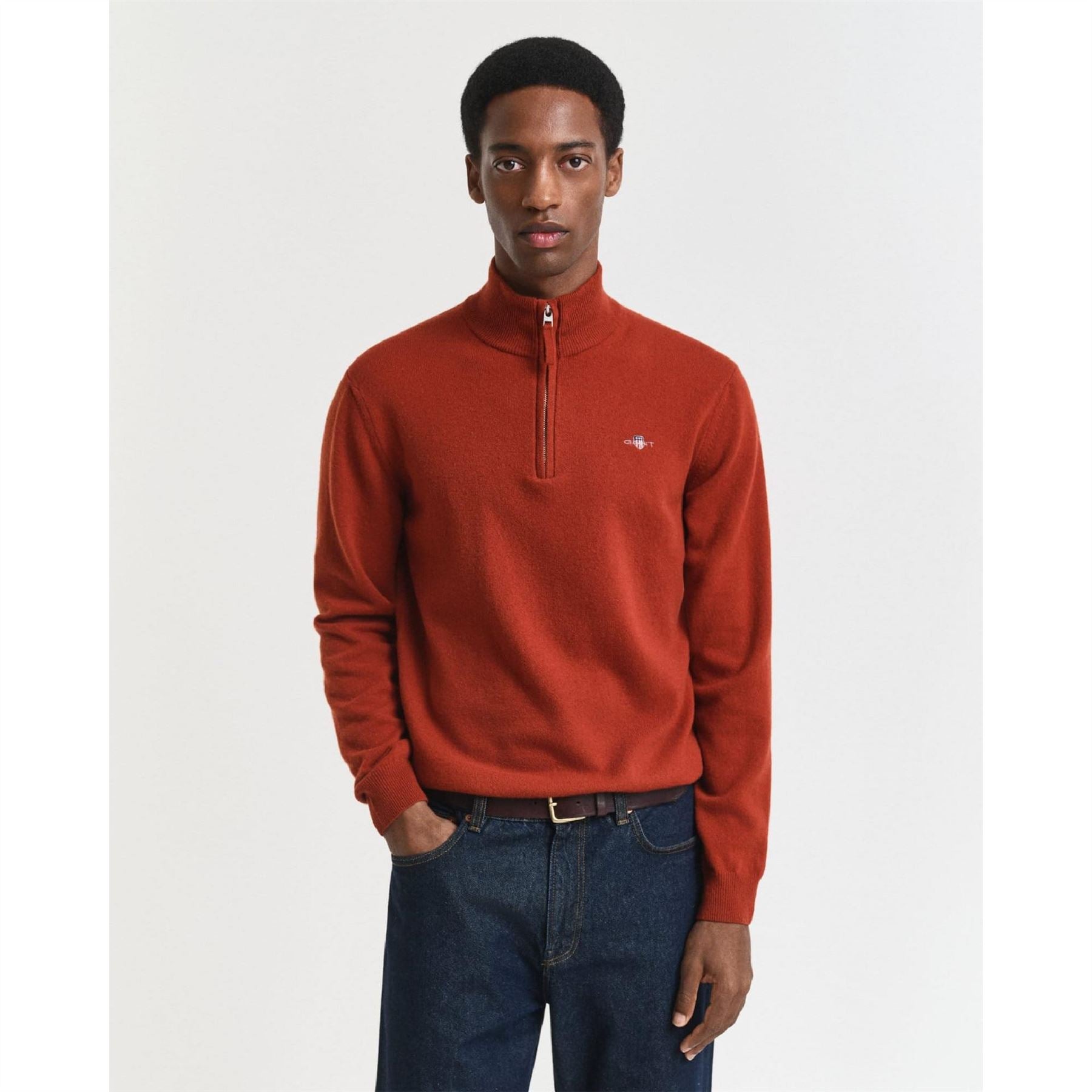 Gant Lambswool Half Zip Fleece