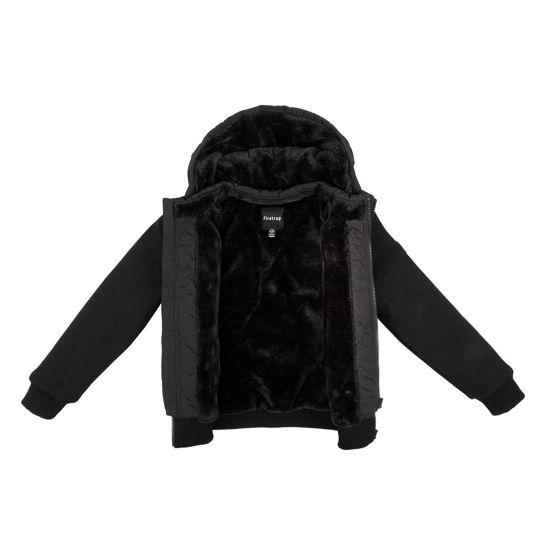 Firetrap Sartorial Hooded Long Sleeve Quilted Jacket