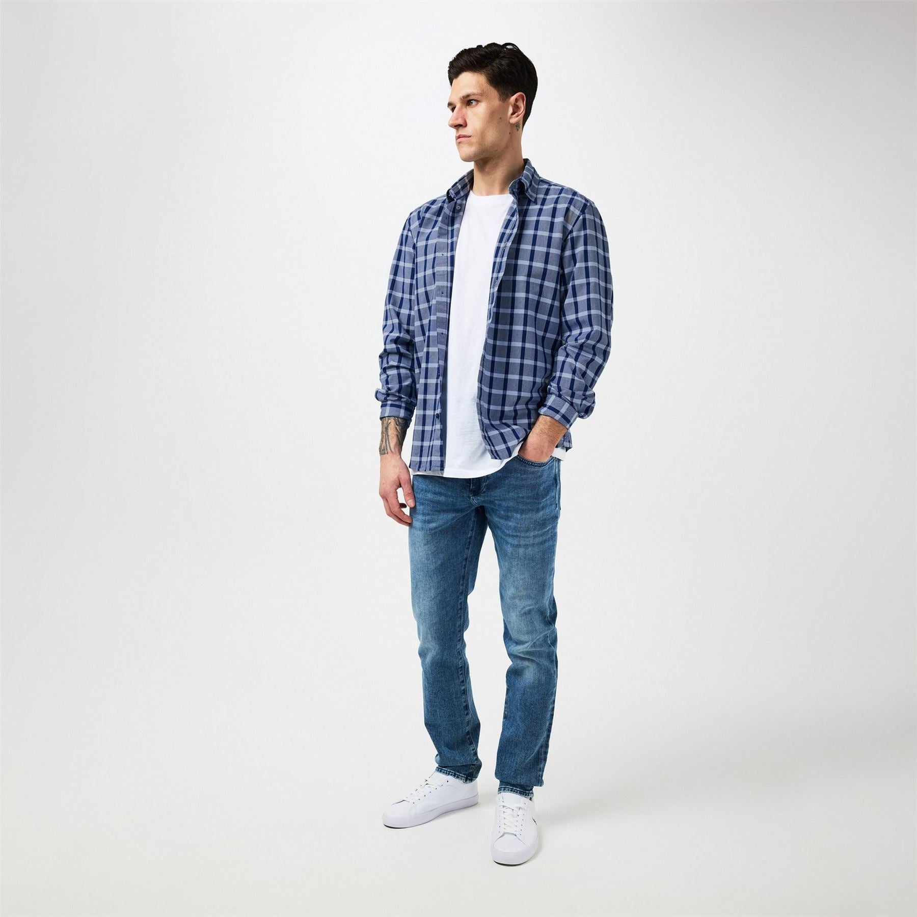 Boss Hbb Cliam Bd Ck Patterned Long Sleeve Shirt